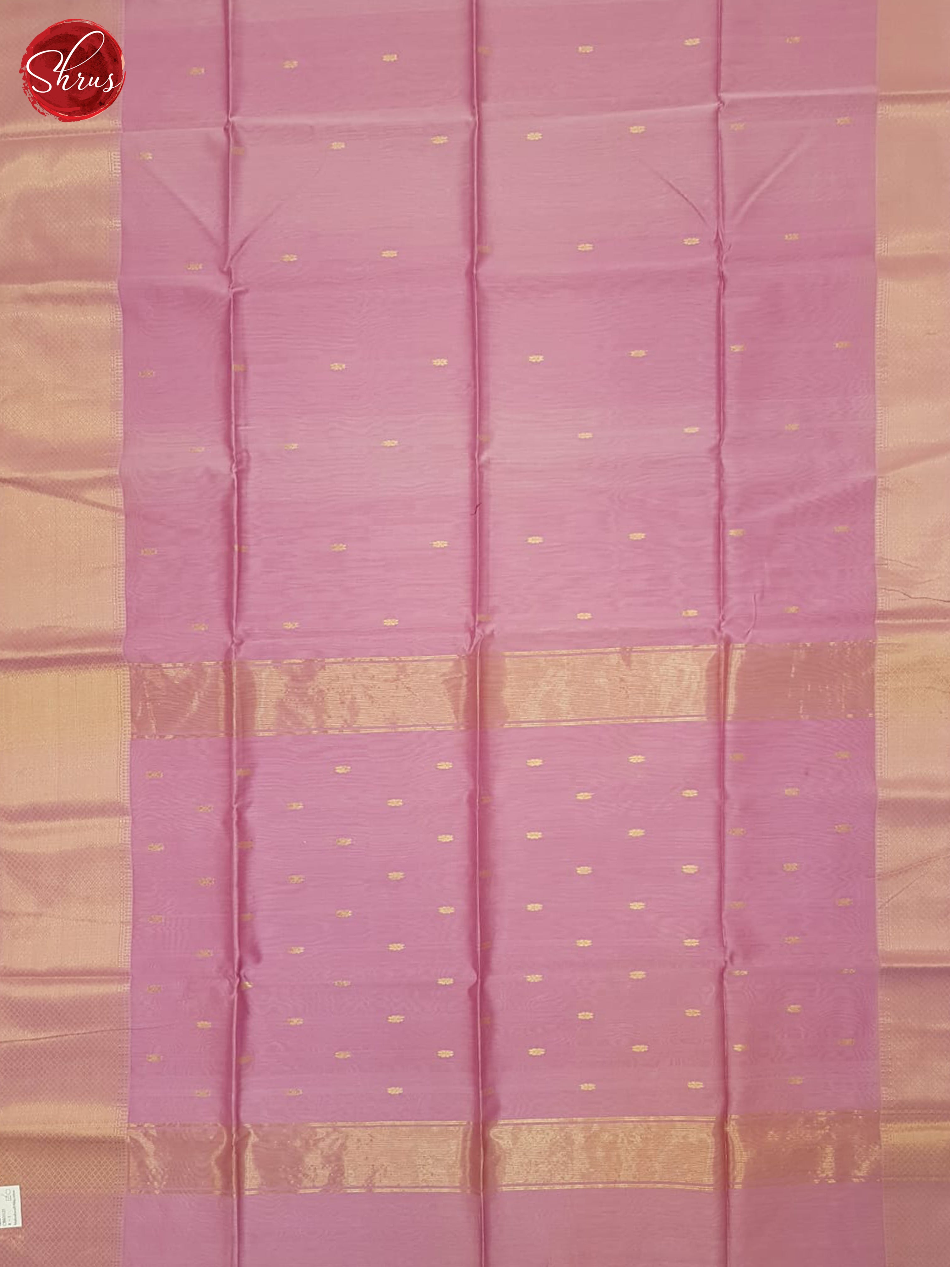 Dusty Pink(Single tone)- Maheshwari Silk Cotton Saree - Shop on ShrusEternity.com