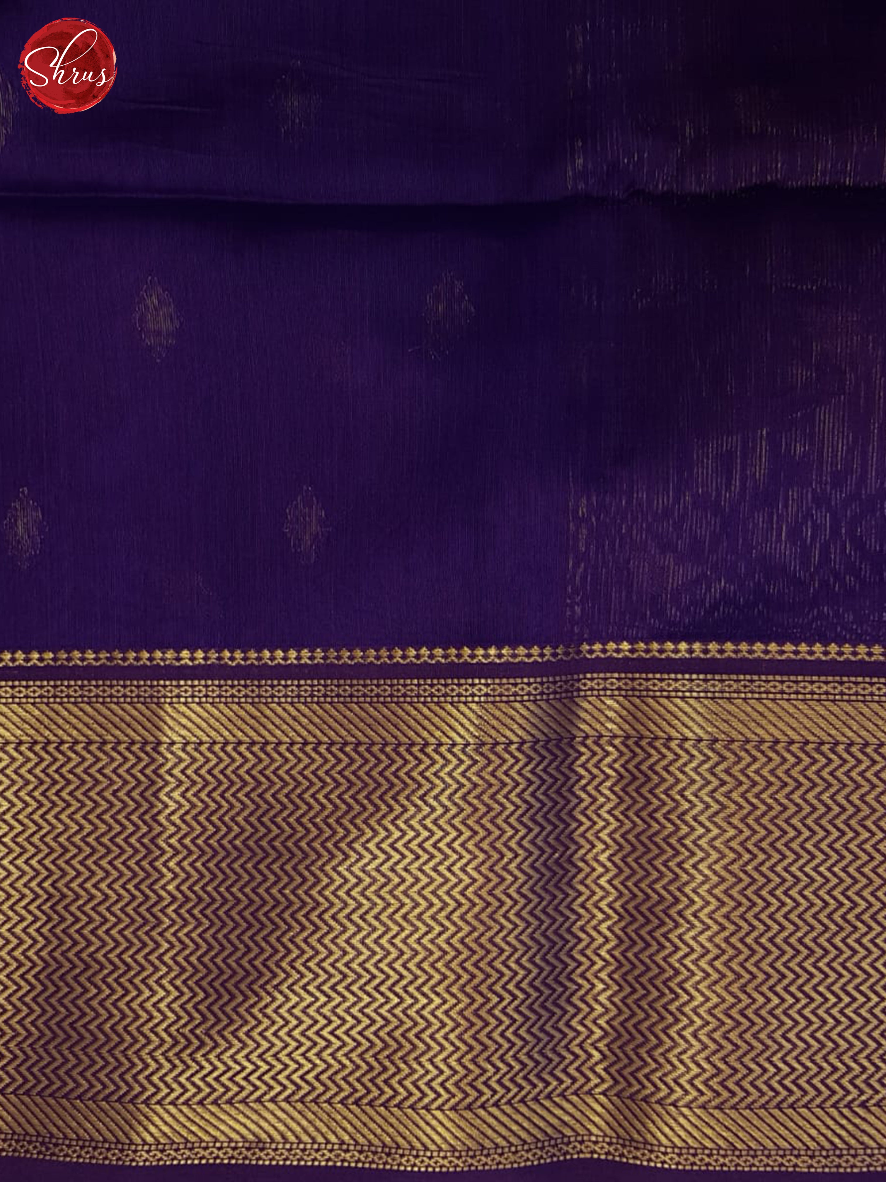 Blue And Purple- Maheshwari Silk Cotton Saree - Shop on ShrusEternity.com