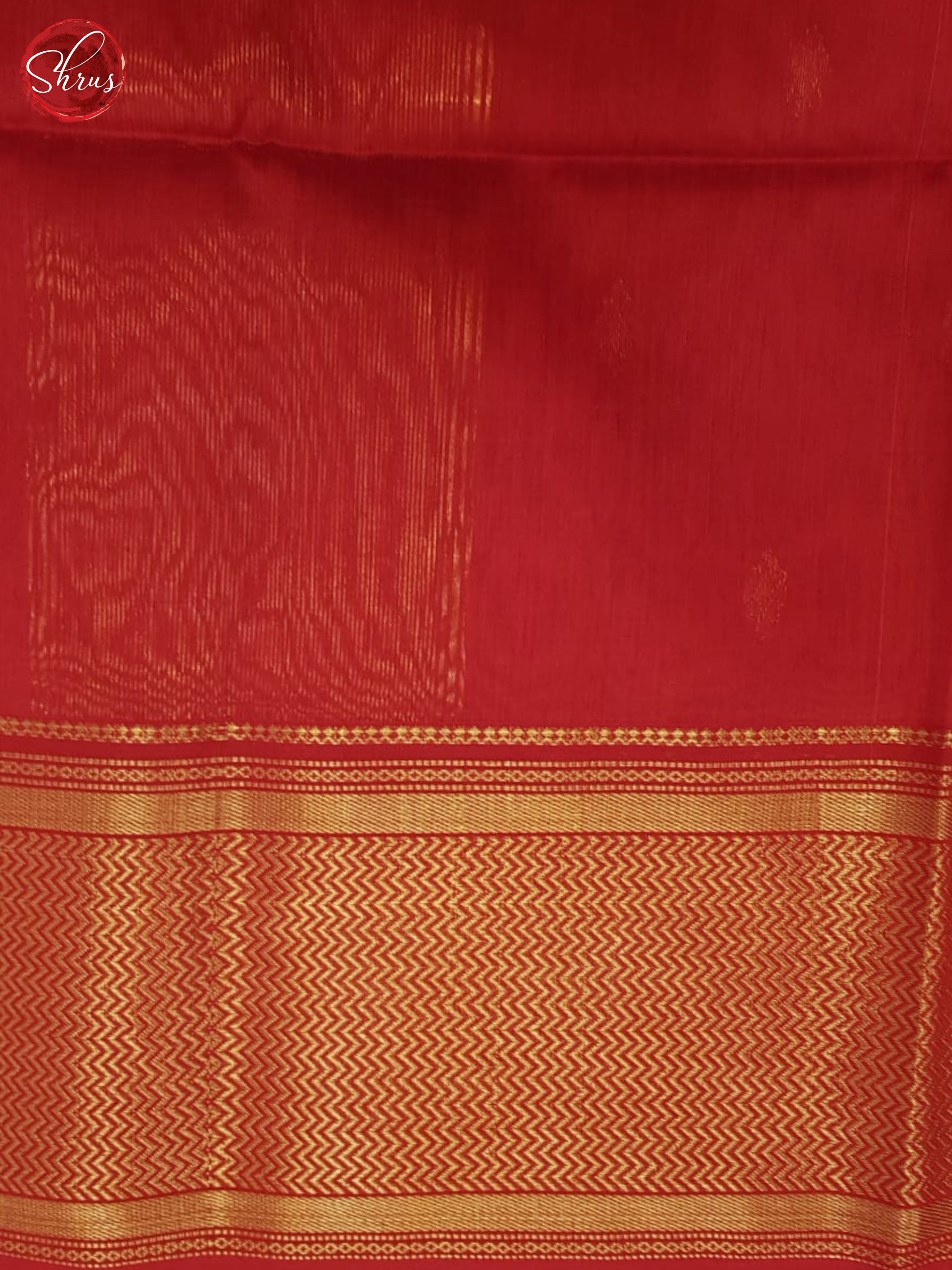 Red(Single Tone)- Maheshwari Silk Cotton Saree - Shop on ShrusEternity.com