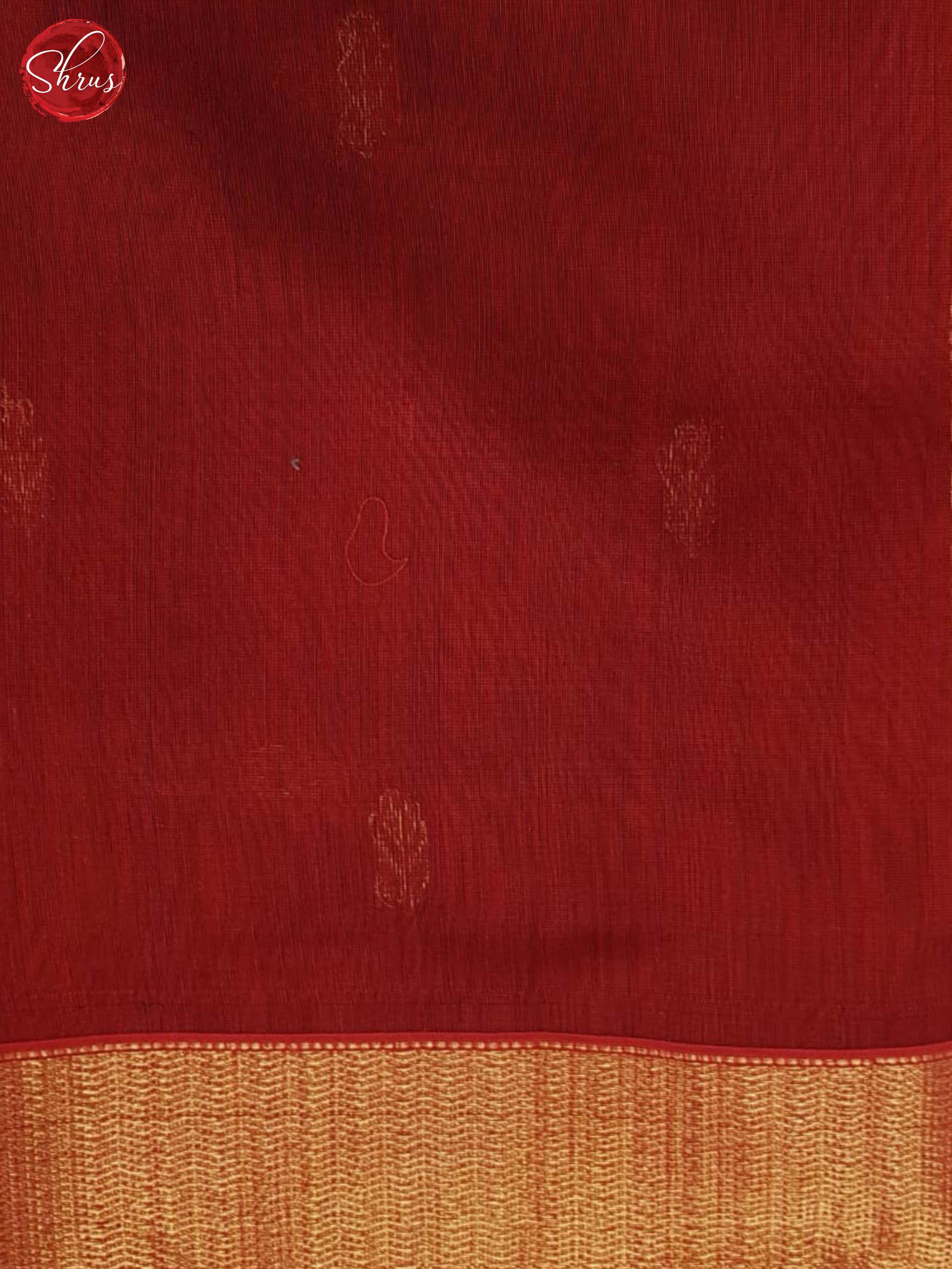 Black And Araku Maroon- Maheshwari Silk Cotton Saree - Shop on ShrusEternity.com