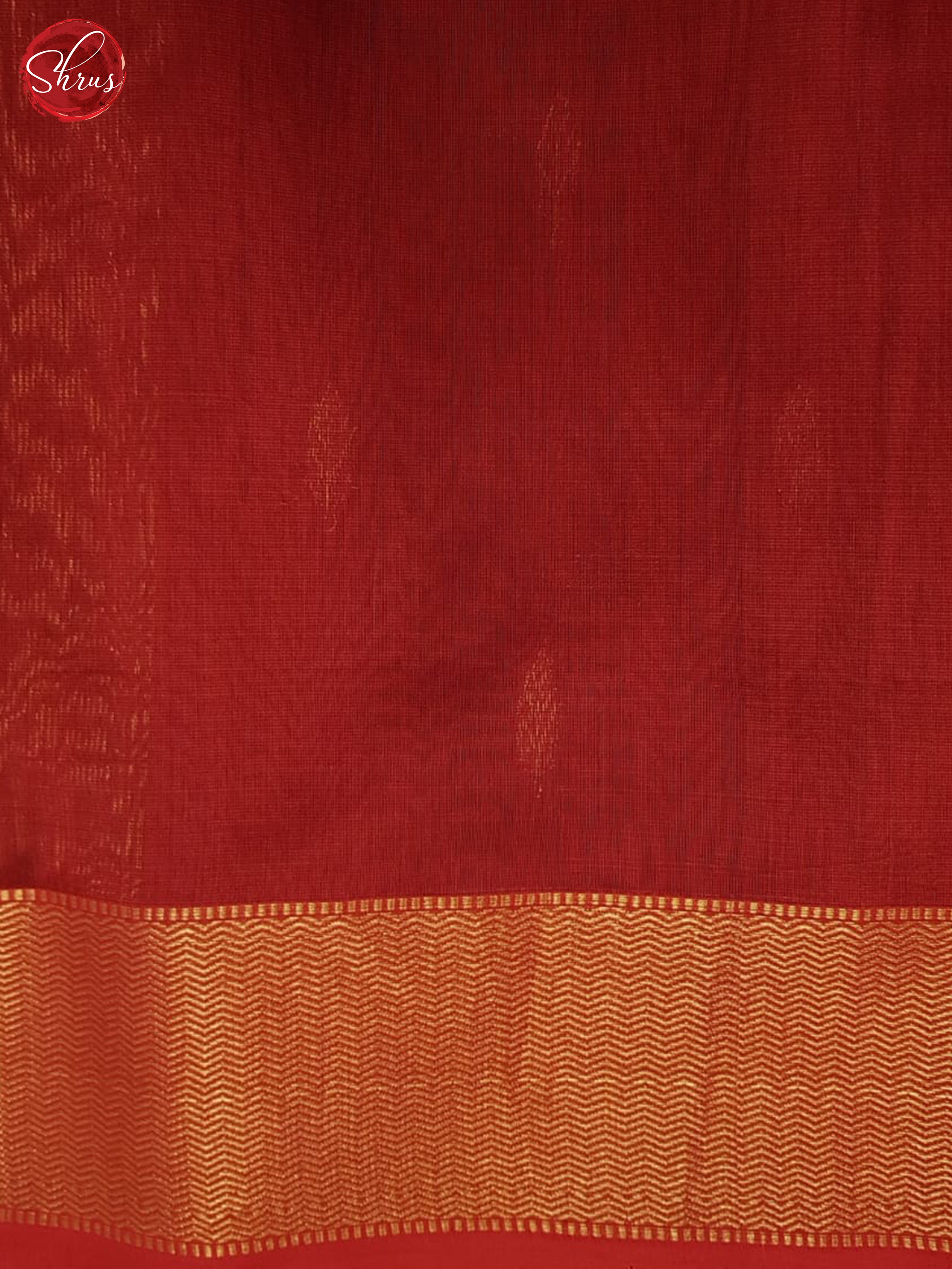 Black And Red- Maheshwari Silk Cotton Saree - Shop on ShrusEternity.com