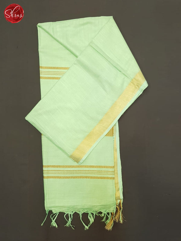 Pista Green(Single Tone)- Linen Cotton saree - Shop on ShrusEternity.com