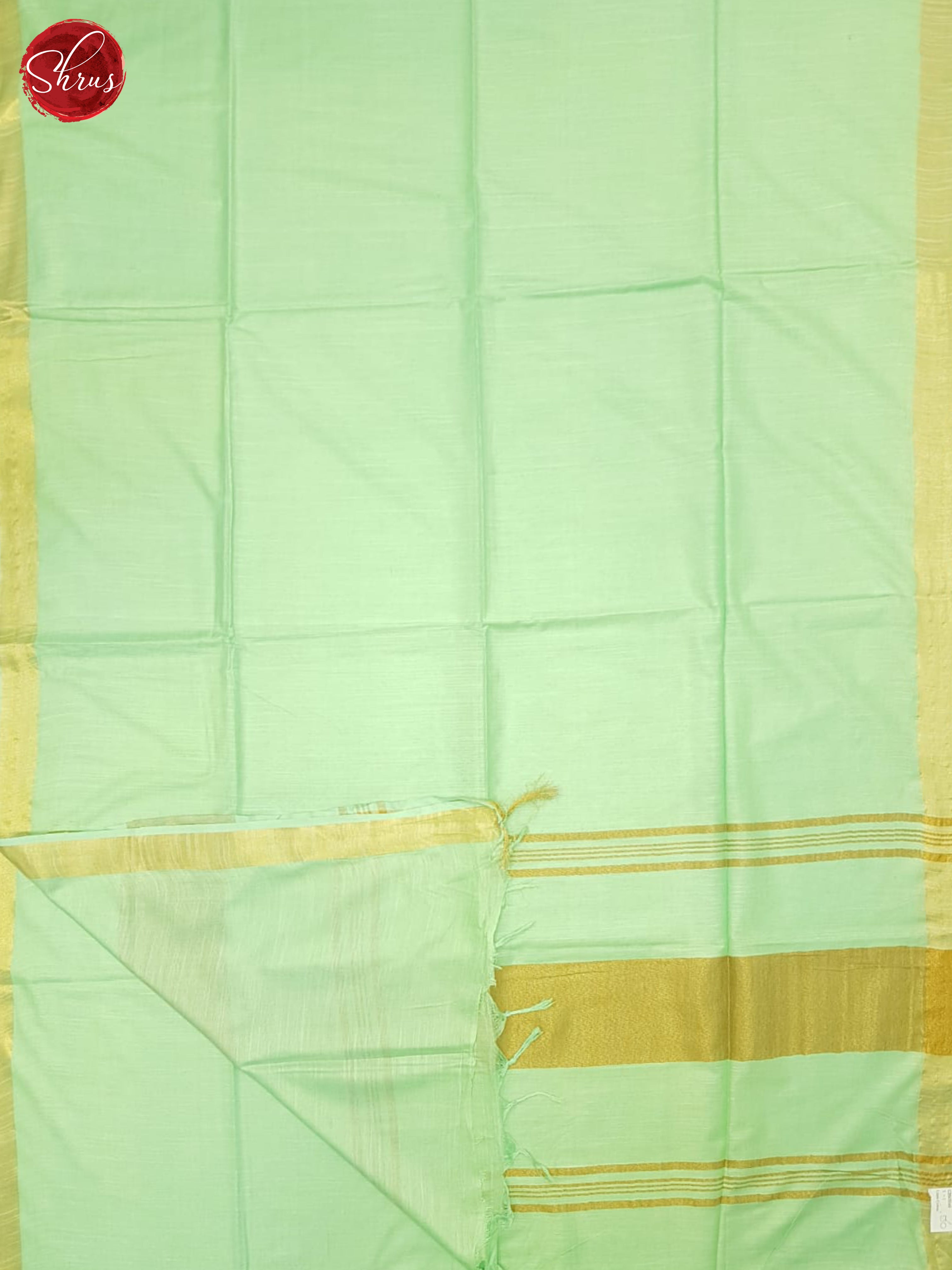 Pista Green(Single Tone)- Linen Cotton saree - Shop on ShrusEternity.com