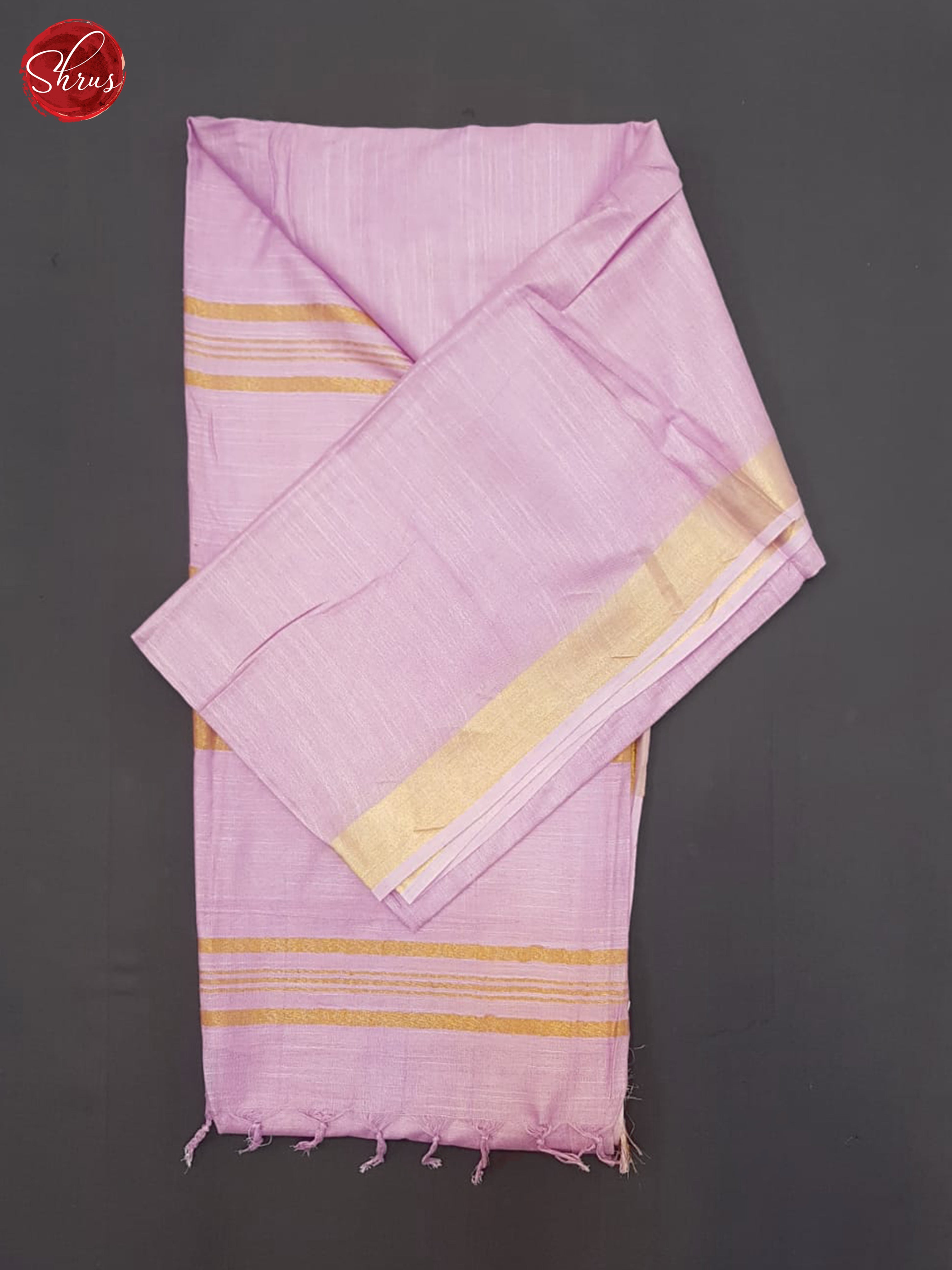 Lavender(Single Tone)- Linen Cotton Saree - Shop on ShrusEternity.com