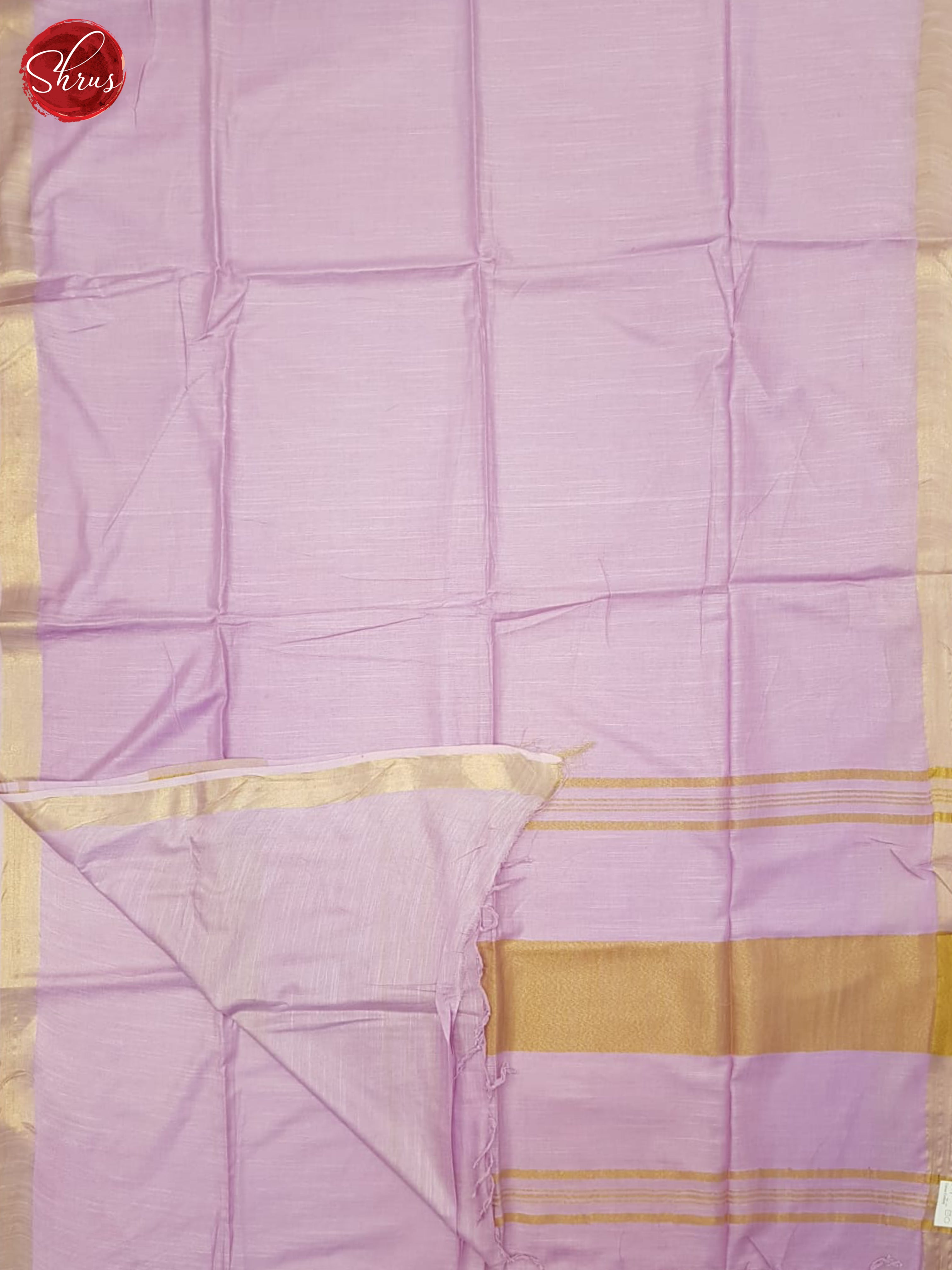 Lavender(Single Tone)- Linen Cotton Saree - Shop on ShrusEternity.com