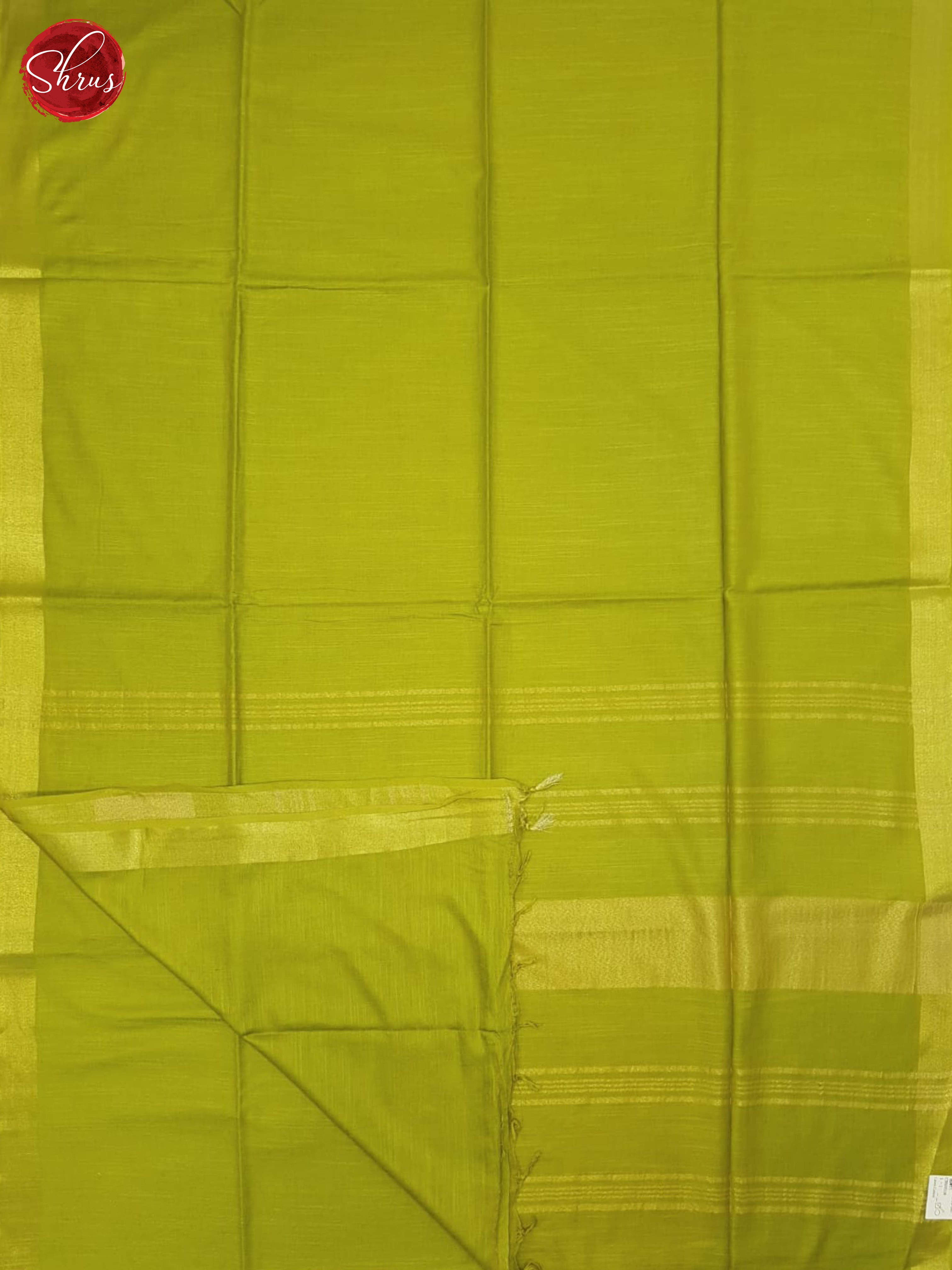 Green(Single Tone)- Linen Cotton saree - Shop on ShrusEternity.com