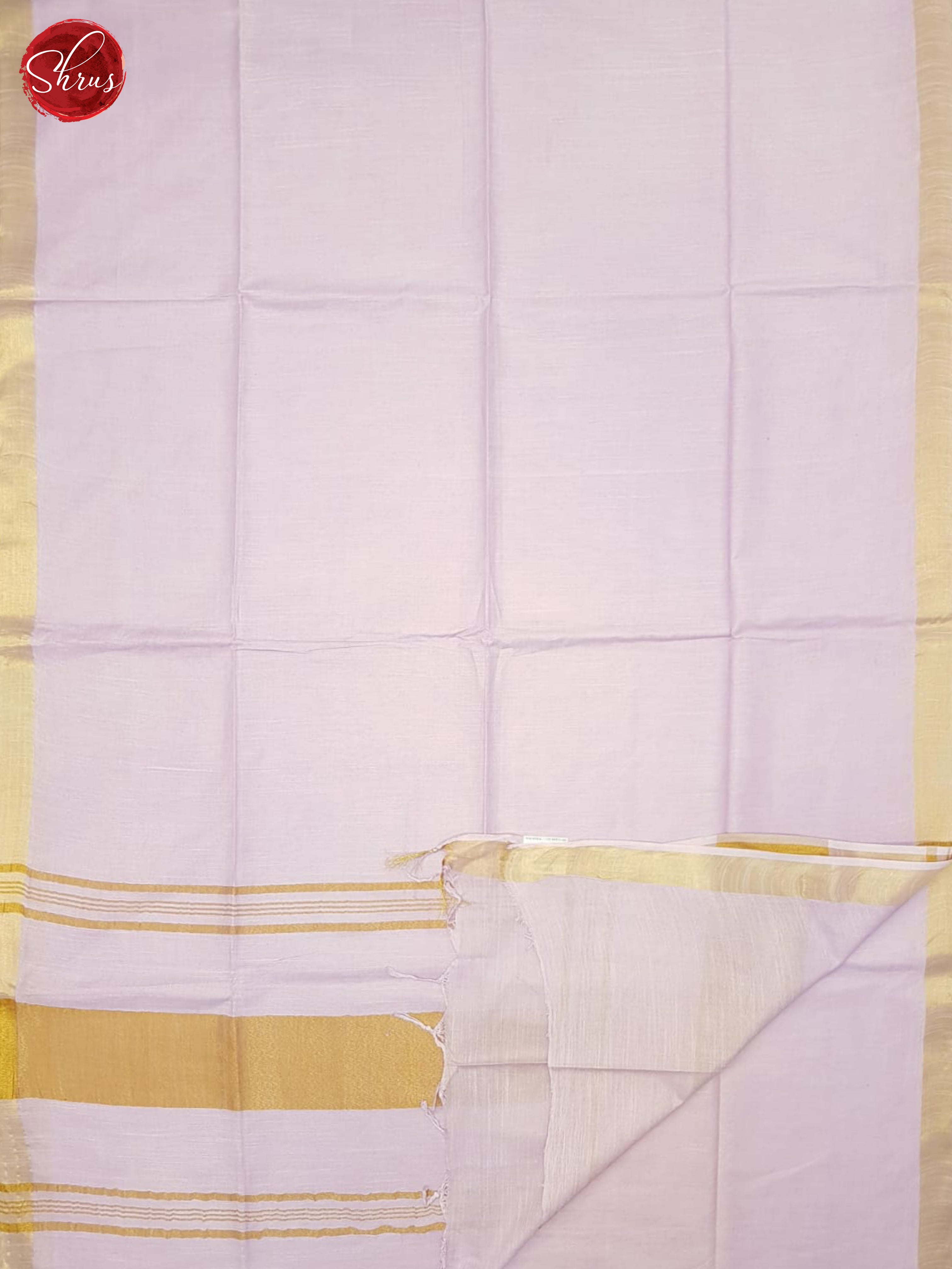 Mild Lavender(Single Tone)- Linen Cotton saree - Shop on ShrusEternity.com