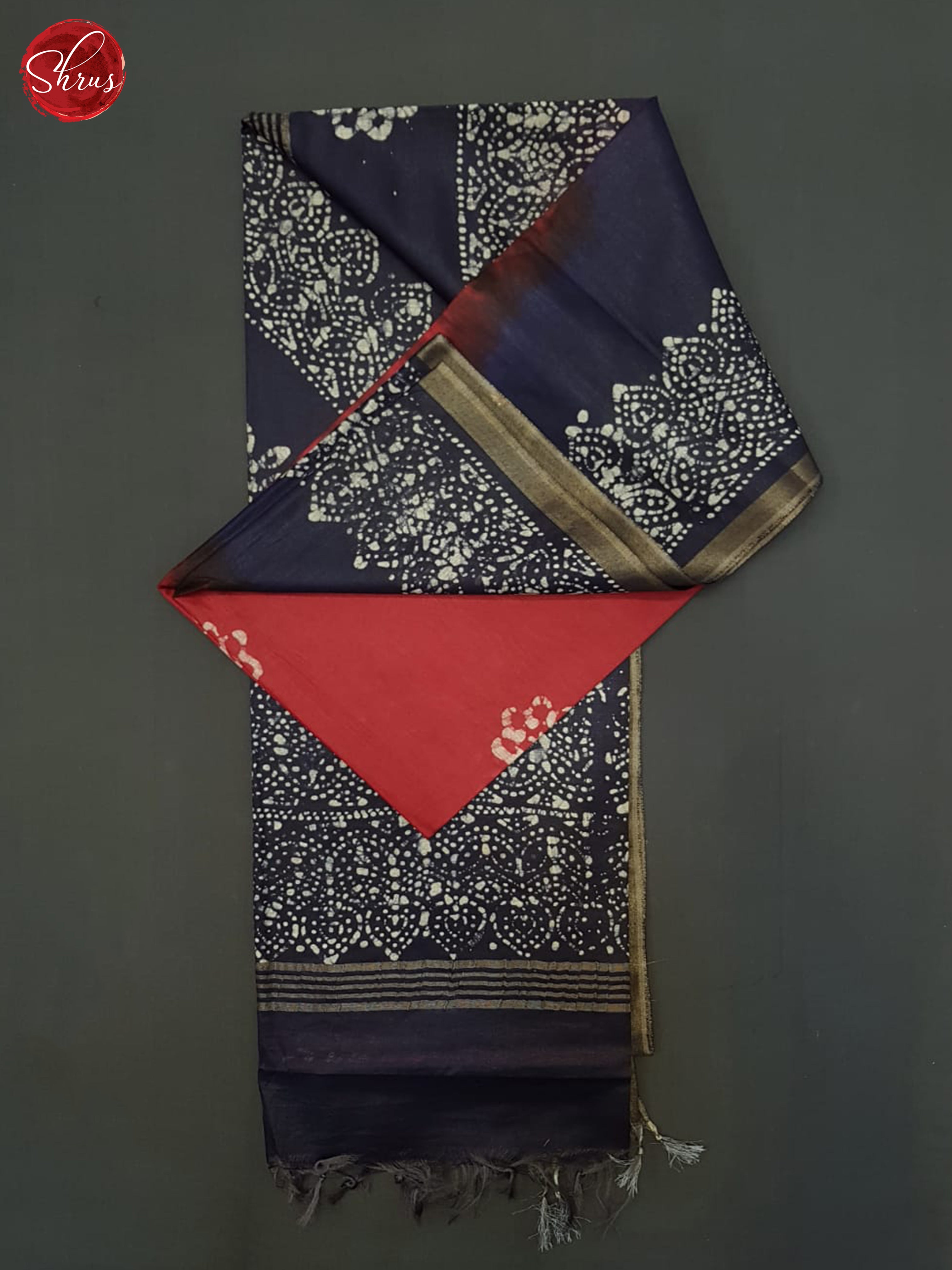 Red And Blue- Bhatik Saree - Shop on ShrusEternity.com