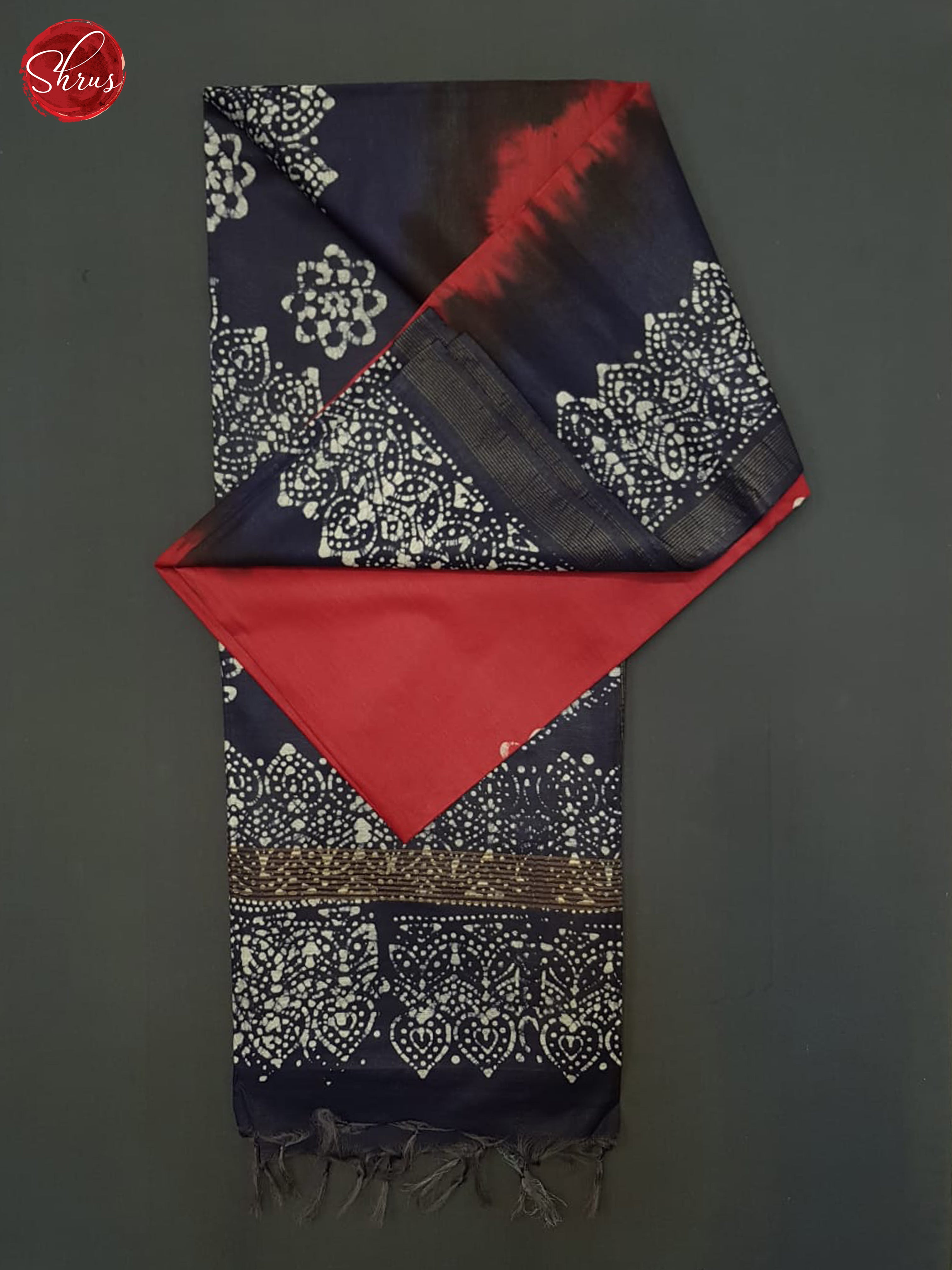 Red And Blue- Bhatik Saree - Shop on ShrusEternity.com