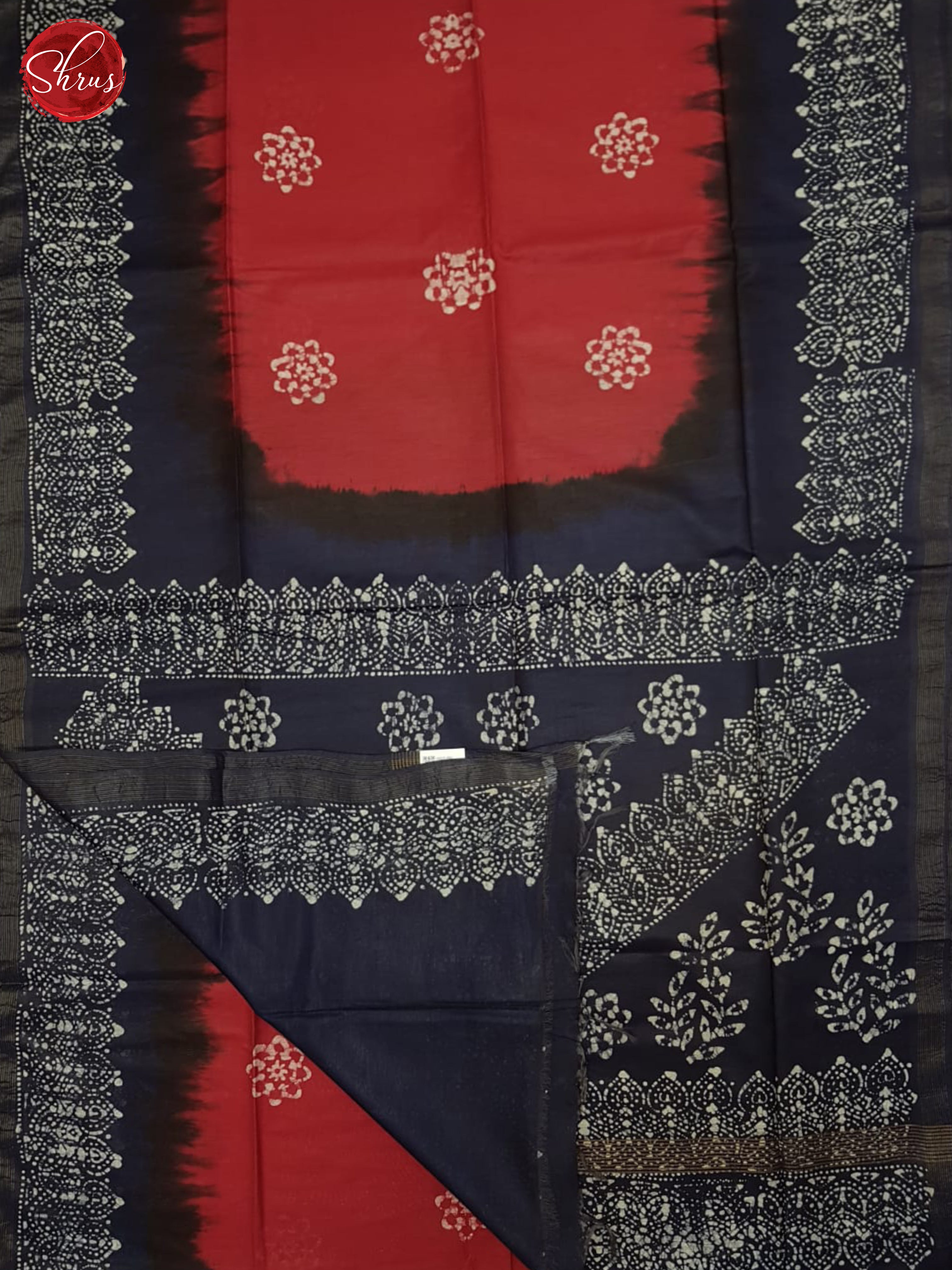 Red And Blue- Bhatik Saree - Shop on ShrusEternity.com