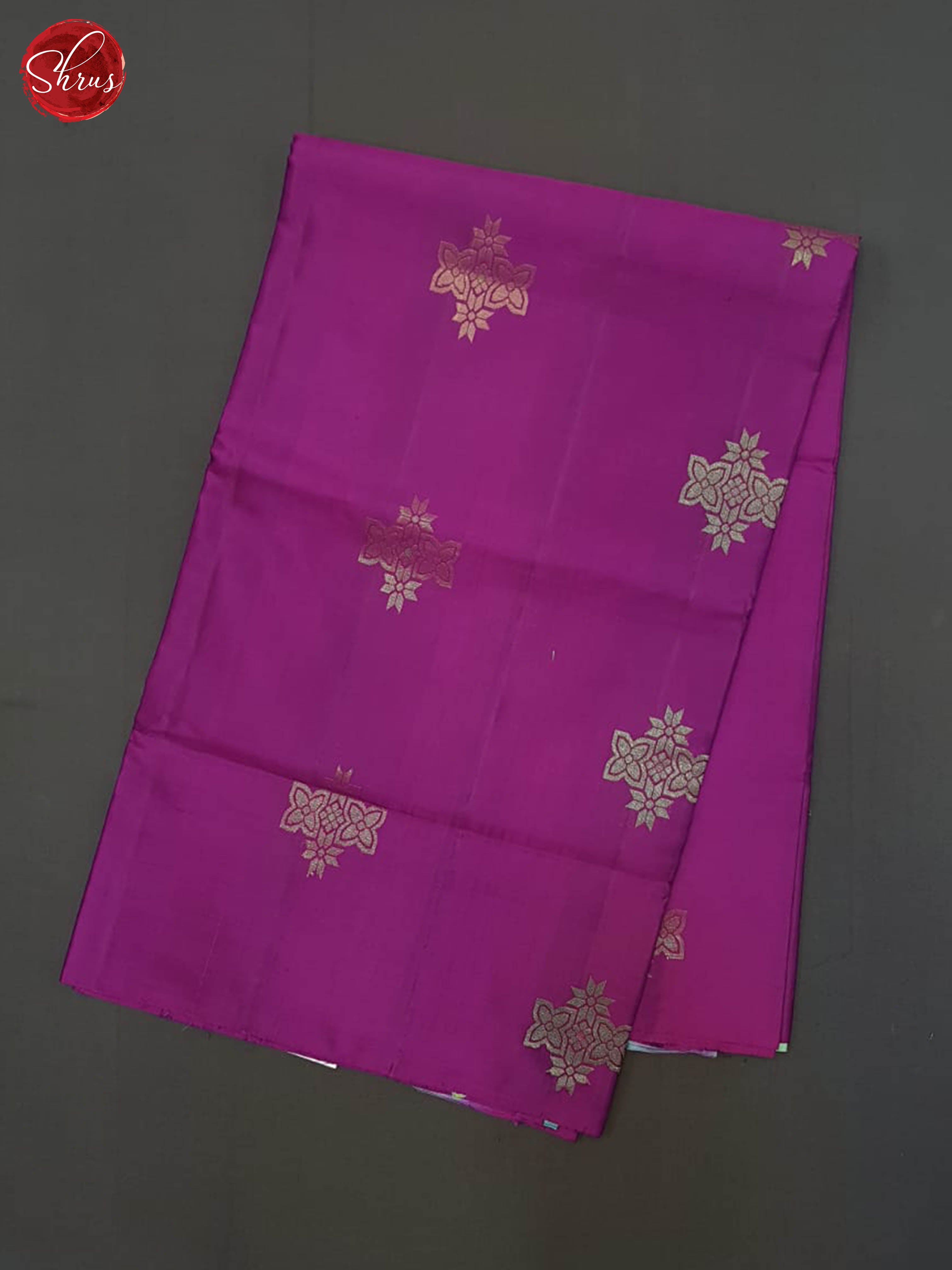 Majenta Pink And Green- Soft Silk half-pure Saree - Shop on ShrusEternity.com