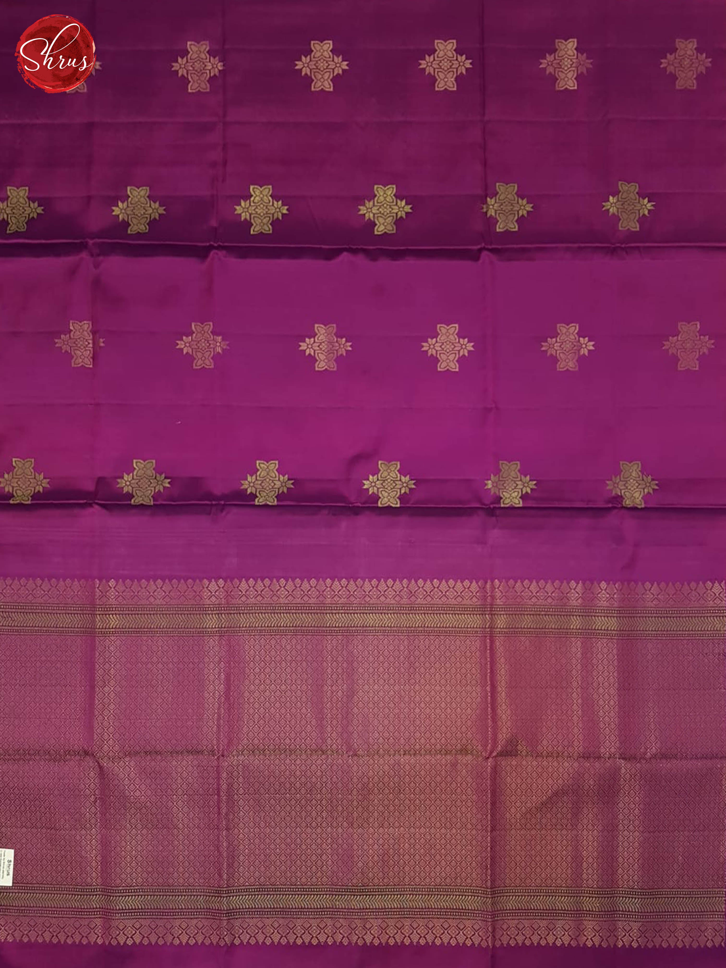 Majenta Pink And Green- Soft Silk half-pure Saree - Shop on ShrusEternity.com