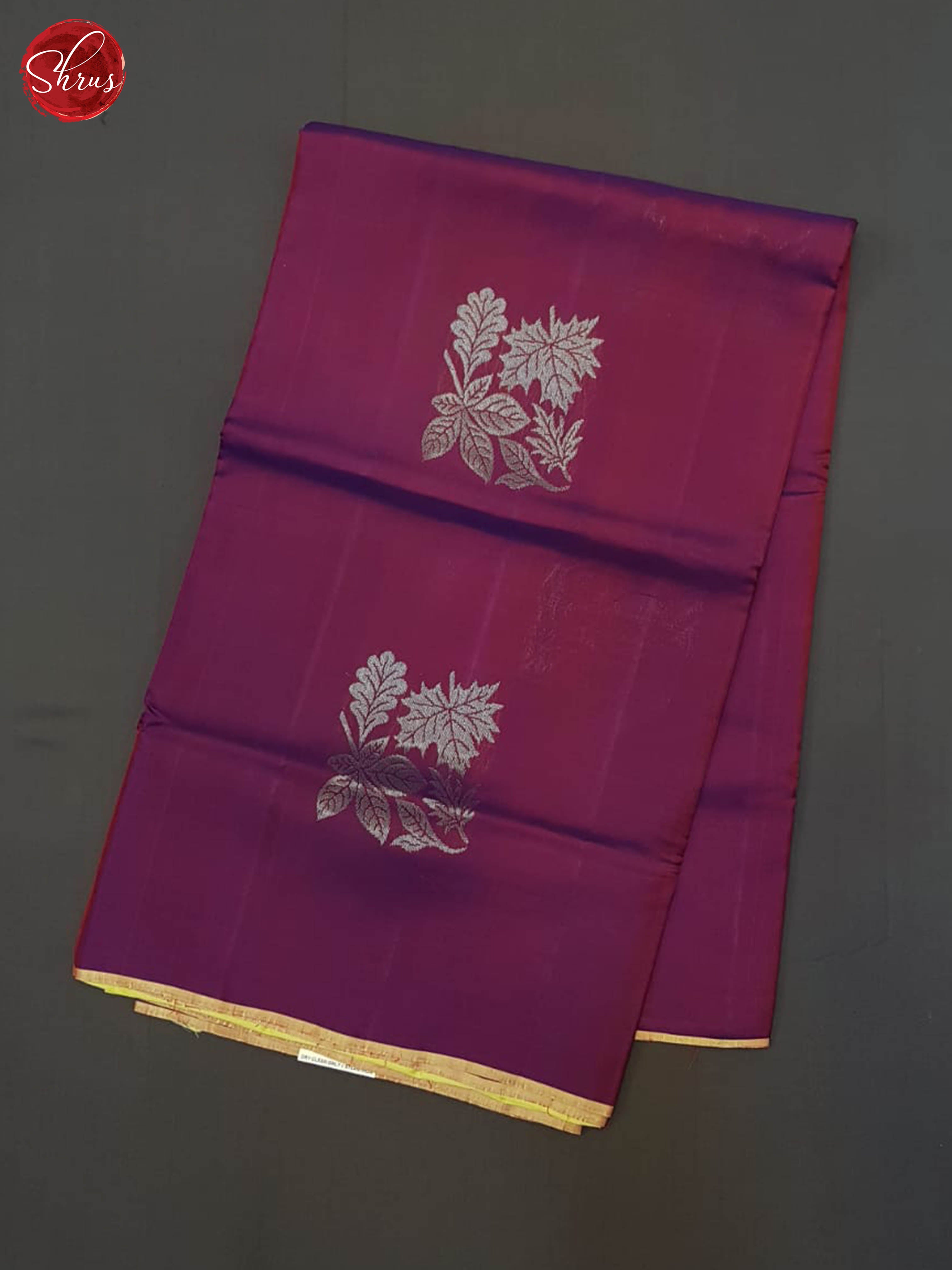 Wine And Pastel Green- Sofy Silk Half-pure Saree - Shop on ShrusEternity.com