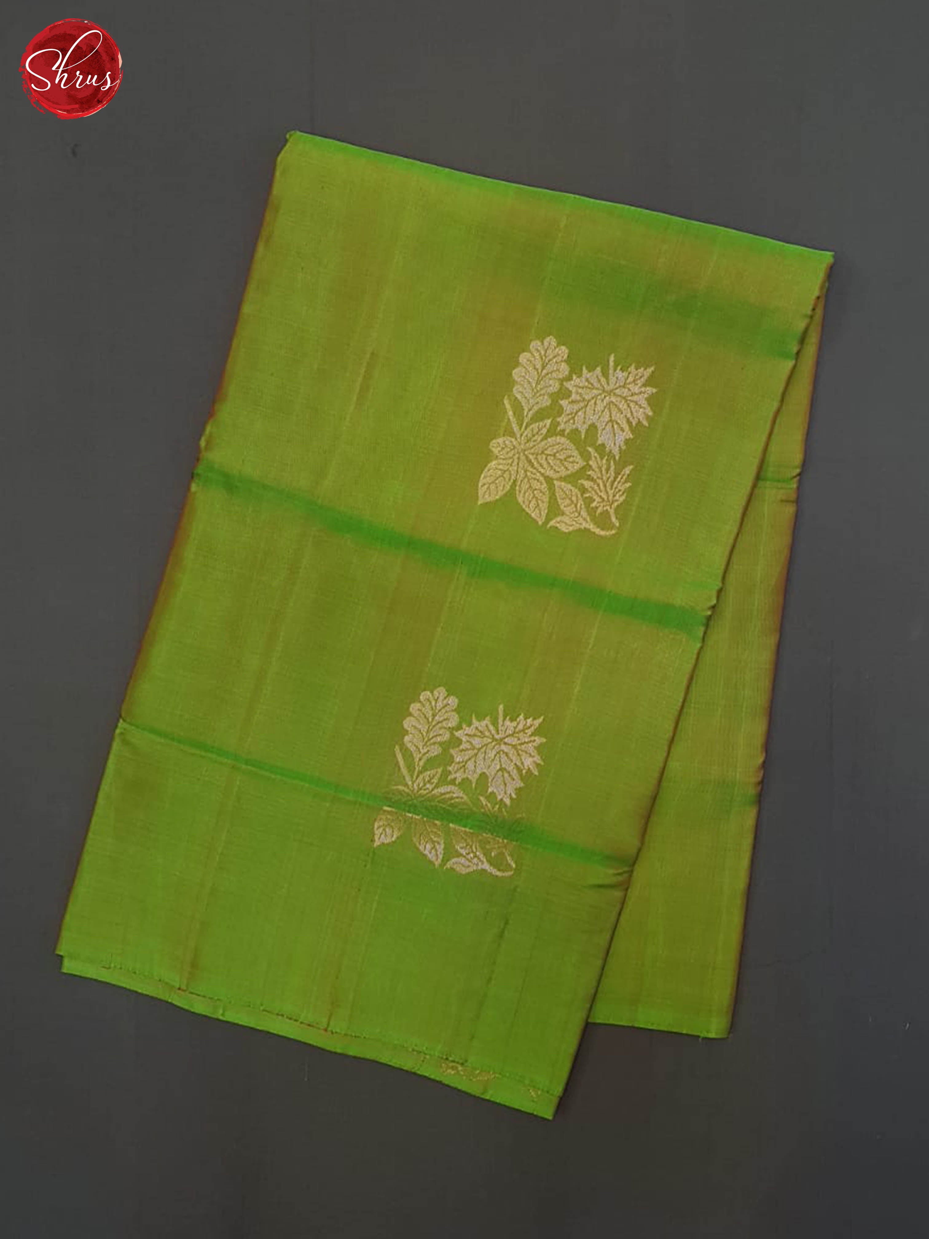 Green And Blue- Soft Silk Half-pure Saree - Shop on ShrusEternity.com