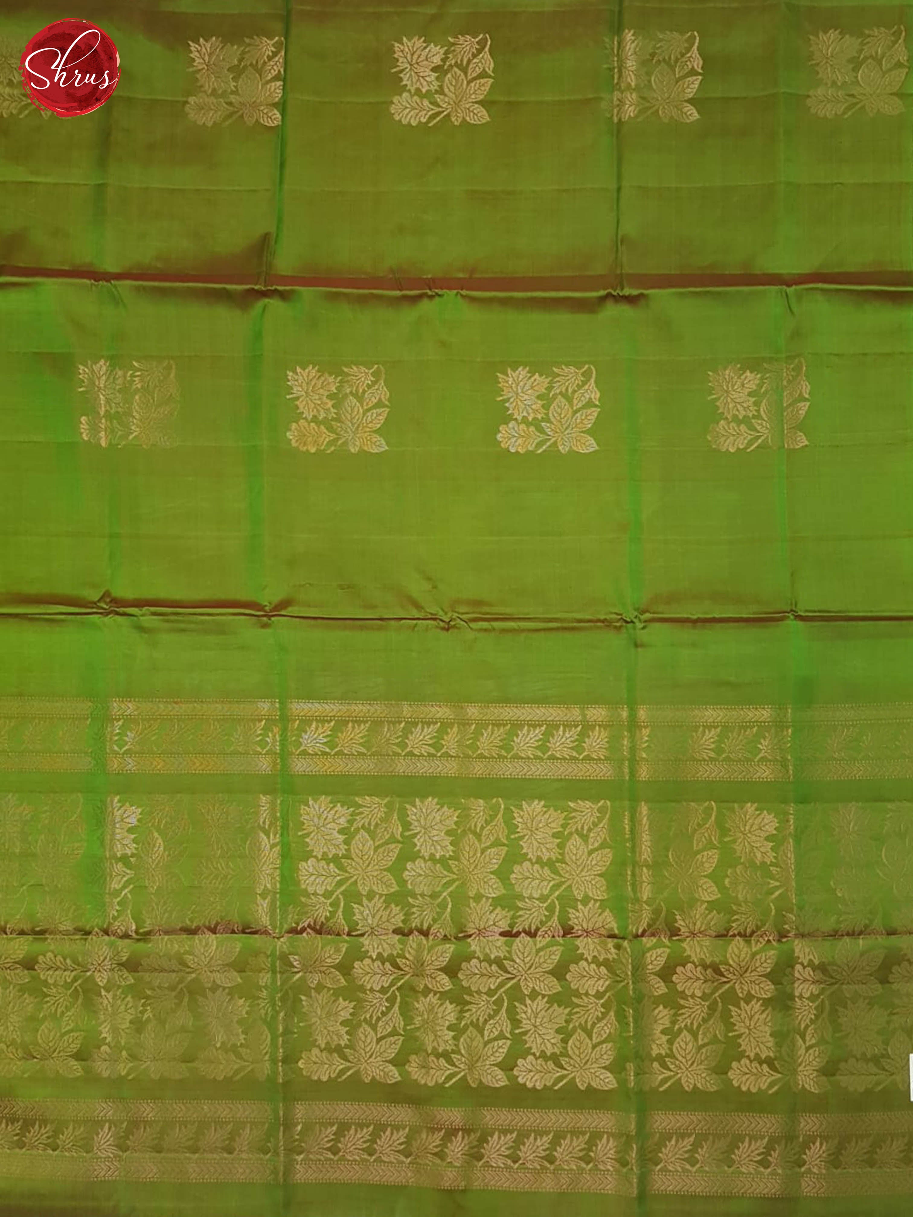 Green And Blue- Soft Silk Half-pure Saree - Shop on ShrusEternity.com