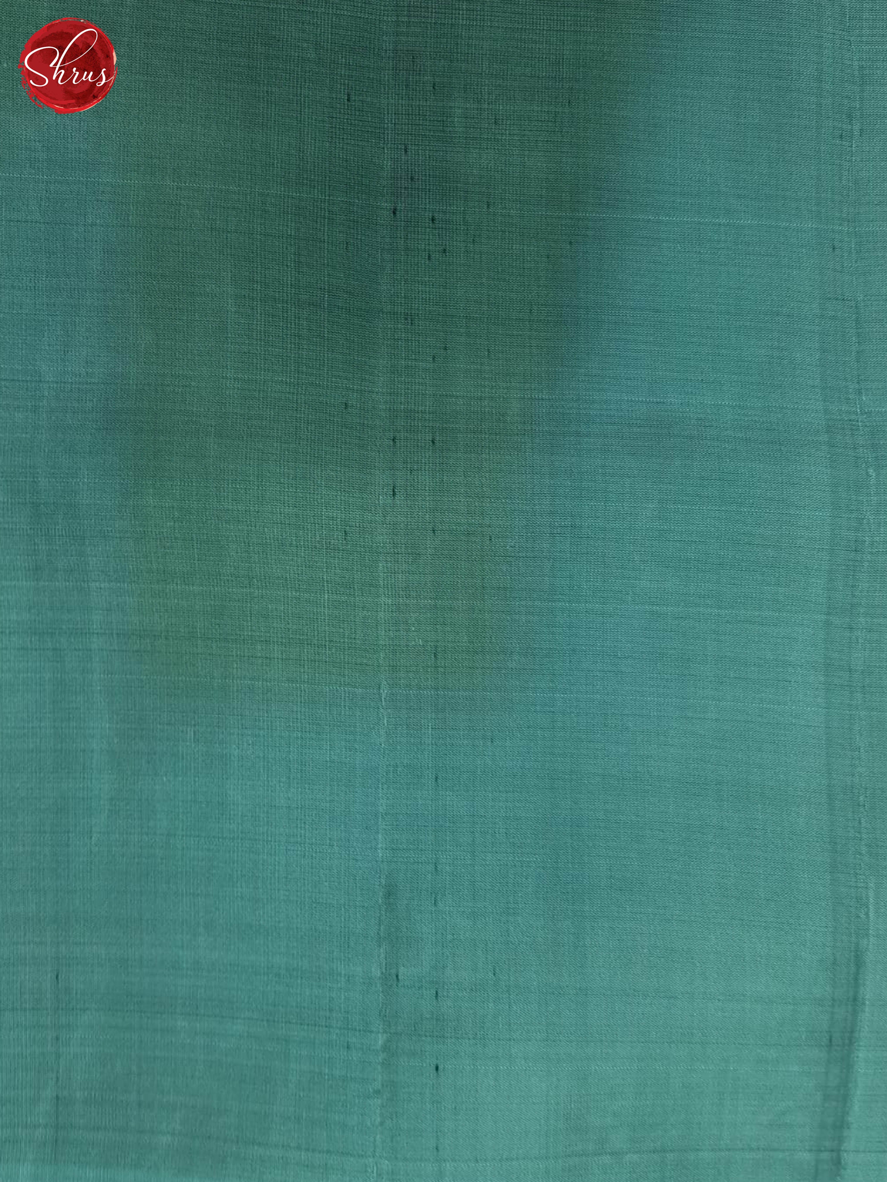 Green And Blue- Soft Silk Half-pure Saree - Shop on ShrusEternity.com