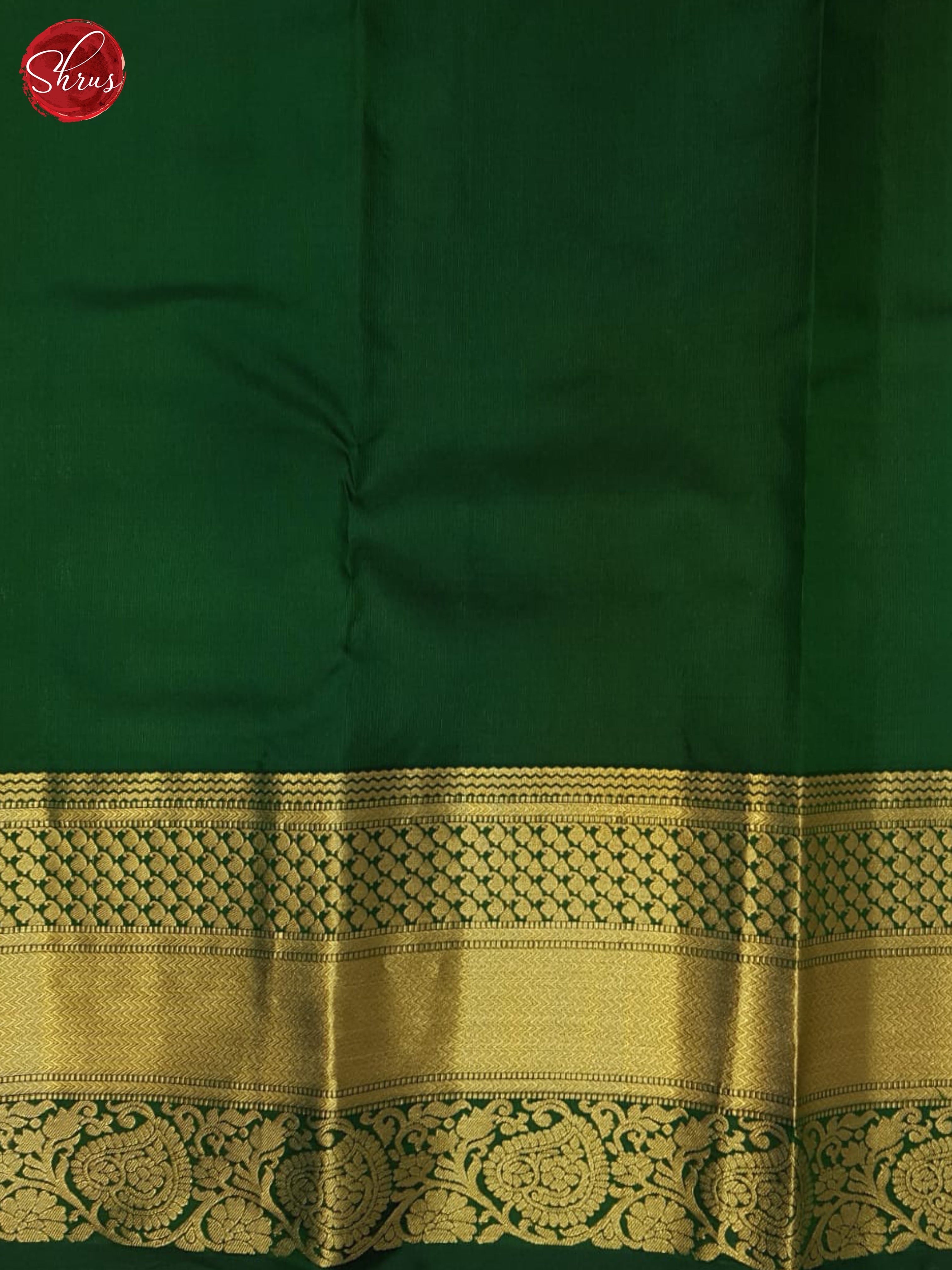 Pink & Green - Kanchipuram Silk Saree - Shop on ShrusEternity.com