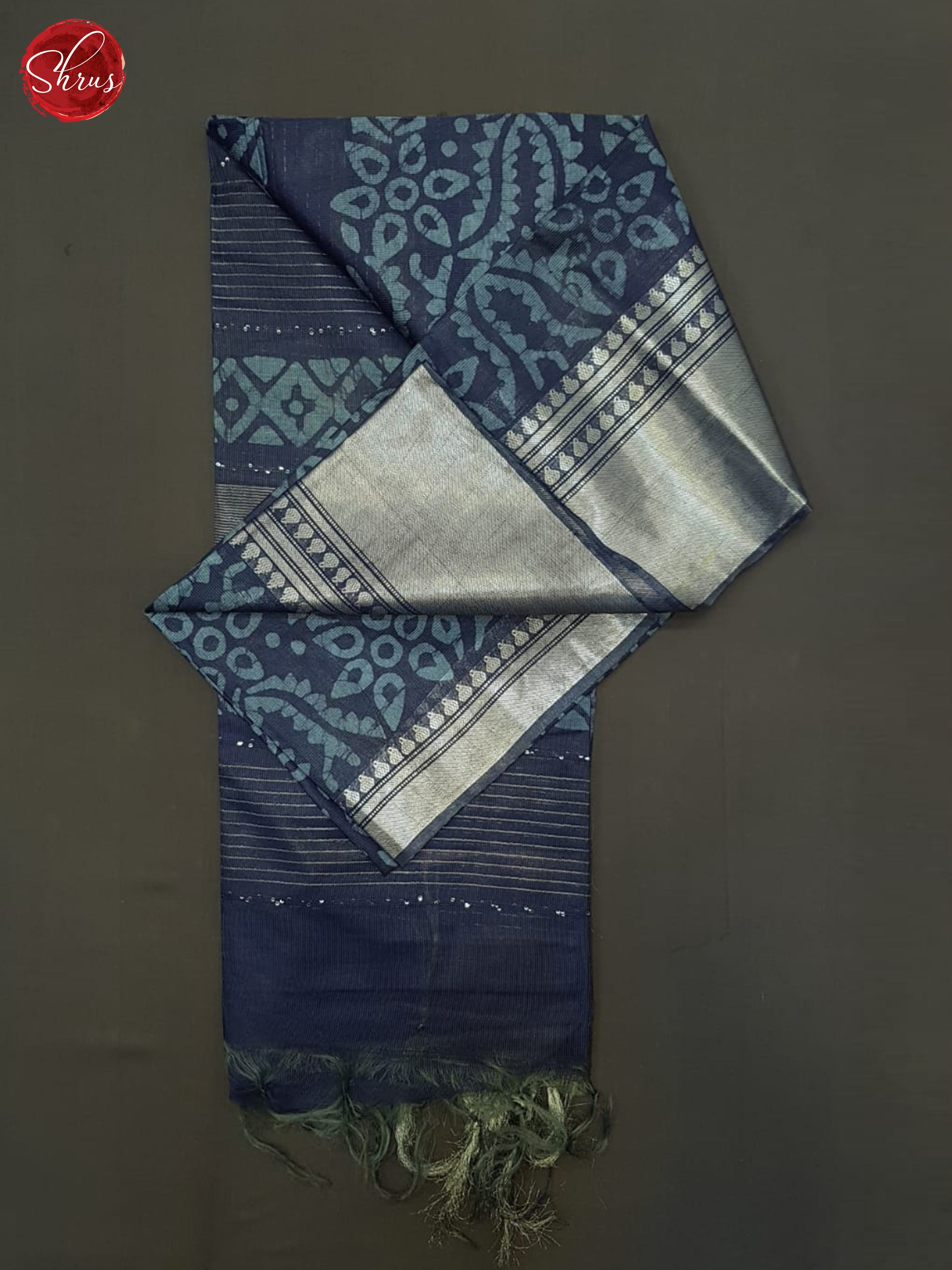 Blue(SIngle Tone)- Bhatik Saree - Shop on ShrusEternity.com