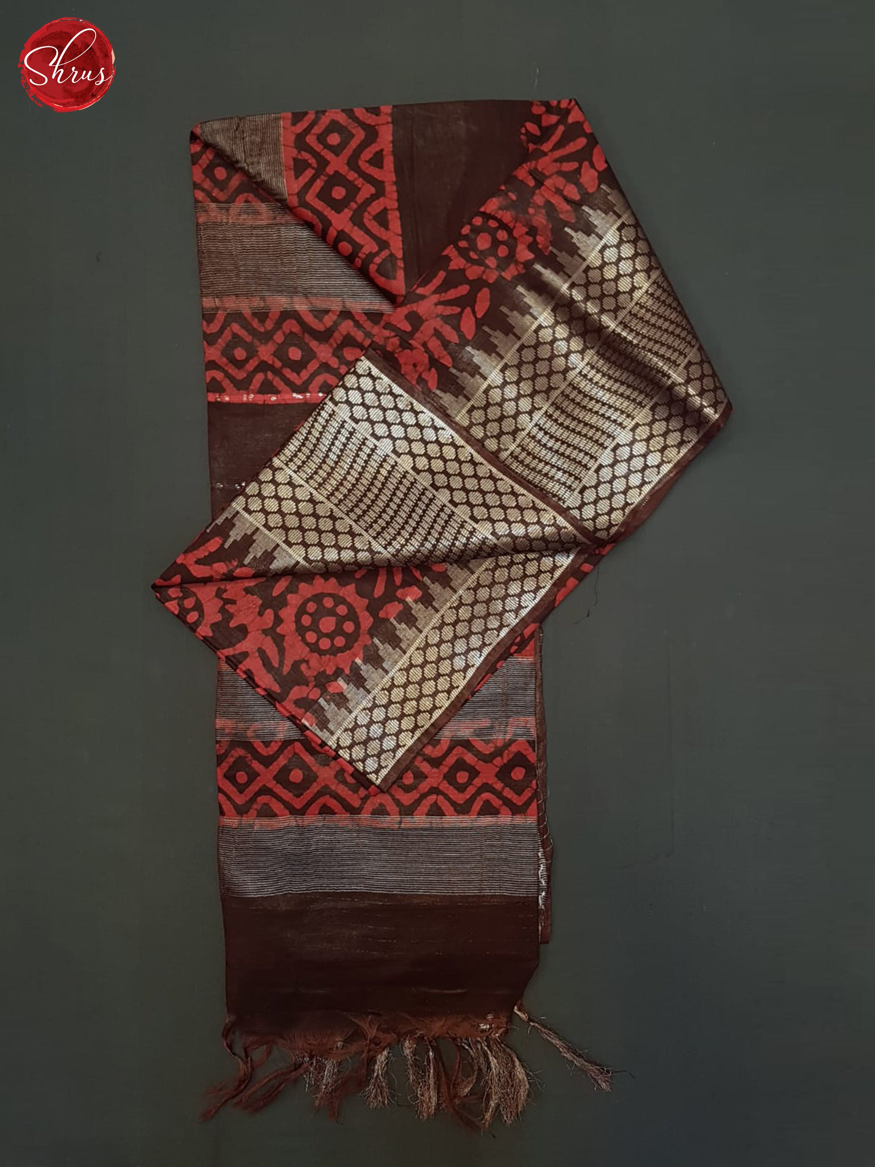 Red And Brown- Bhatik Saree - Shop on ShrusEternity.com