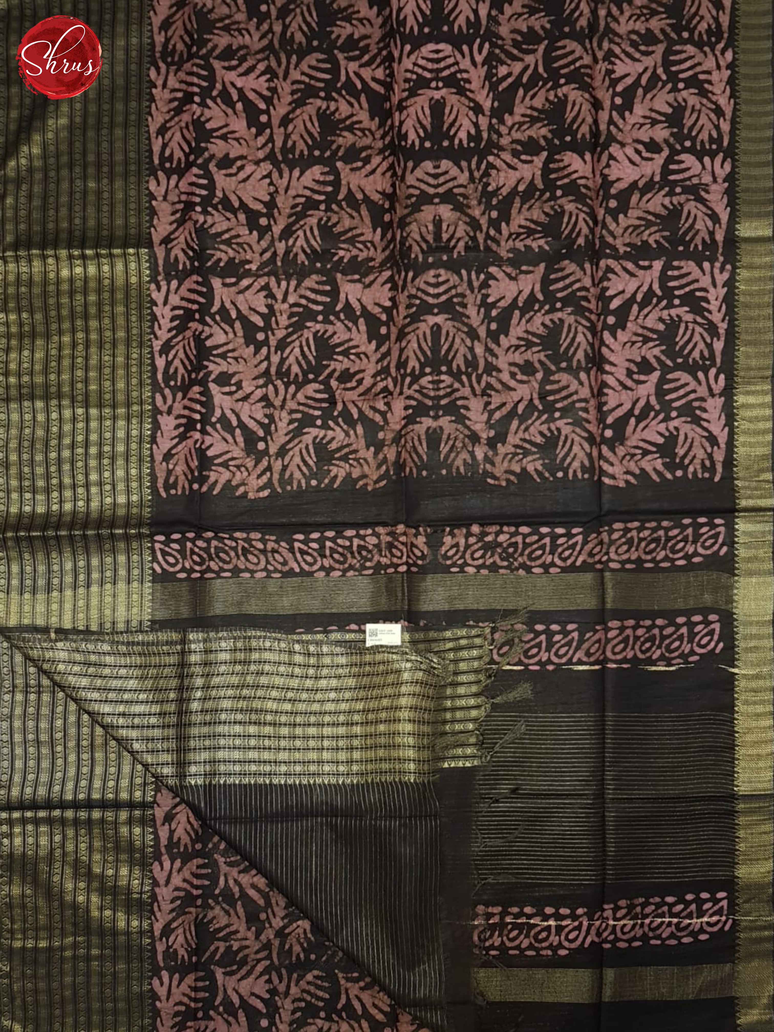 Pink And Black- Bhatik Saree - Shop on ShrusEternity.com