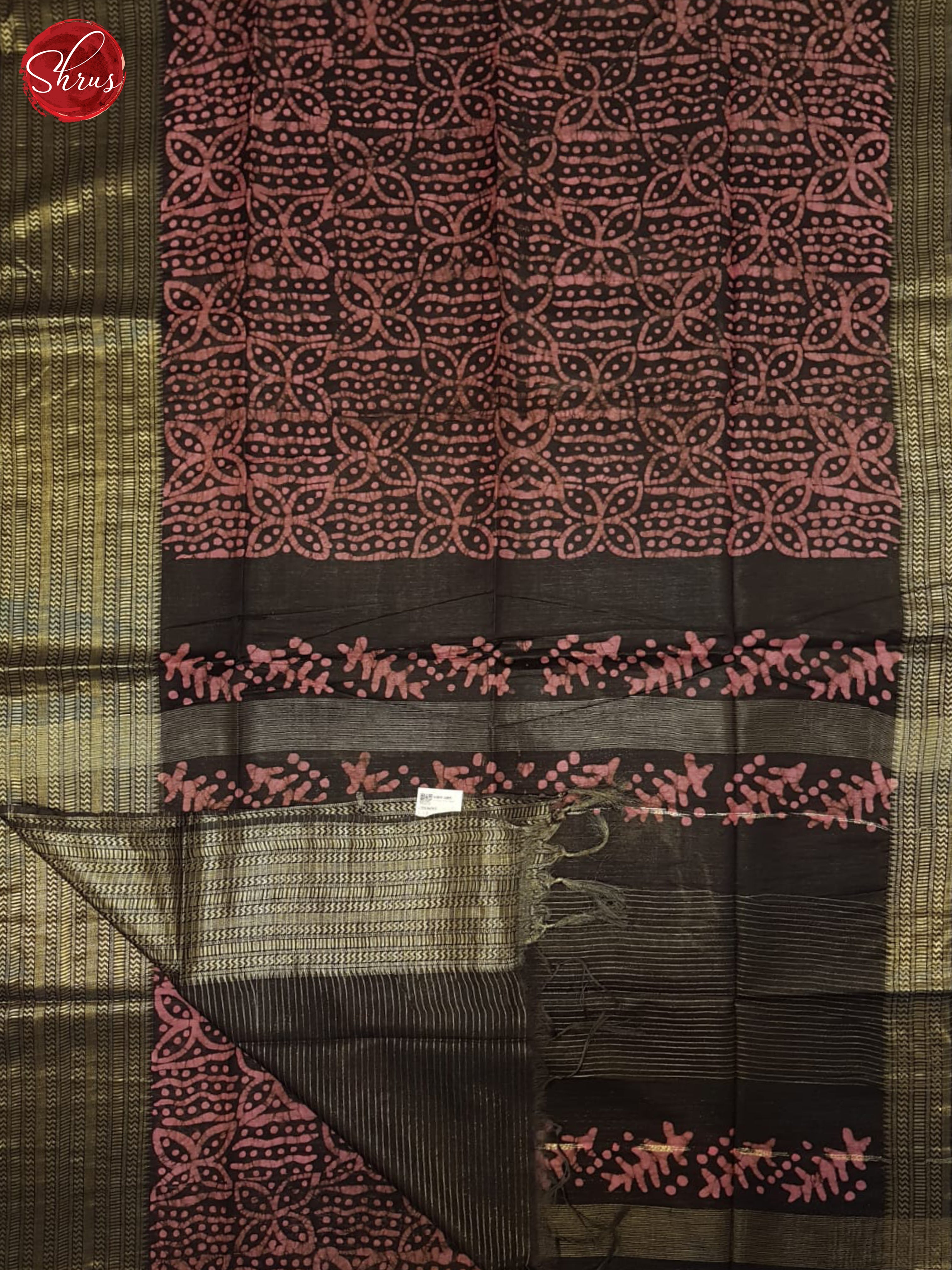 Pink And Black- Bhatik Saree - Shop on ShrusEternity.com