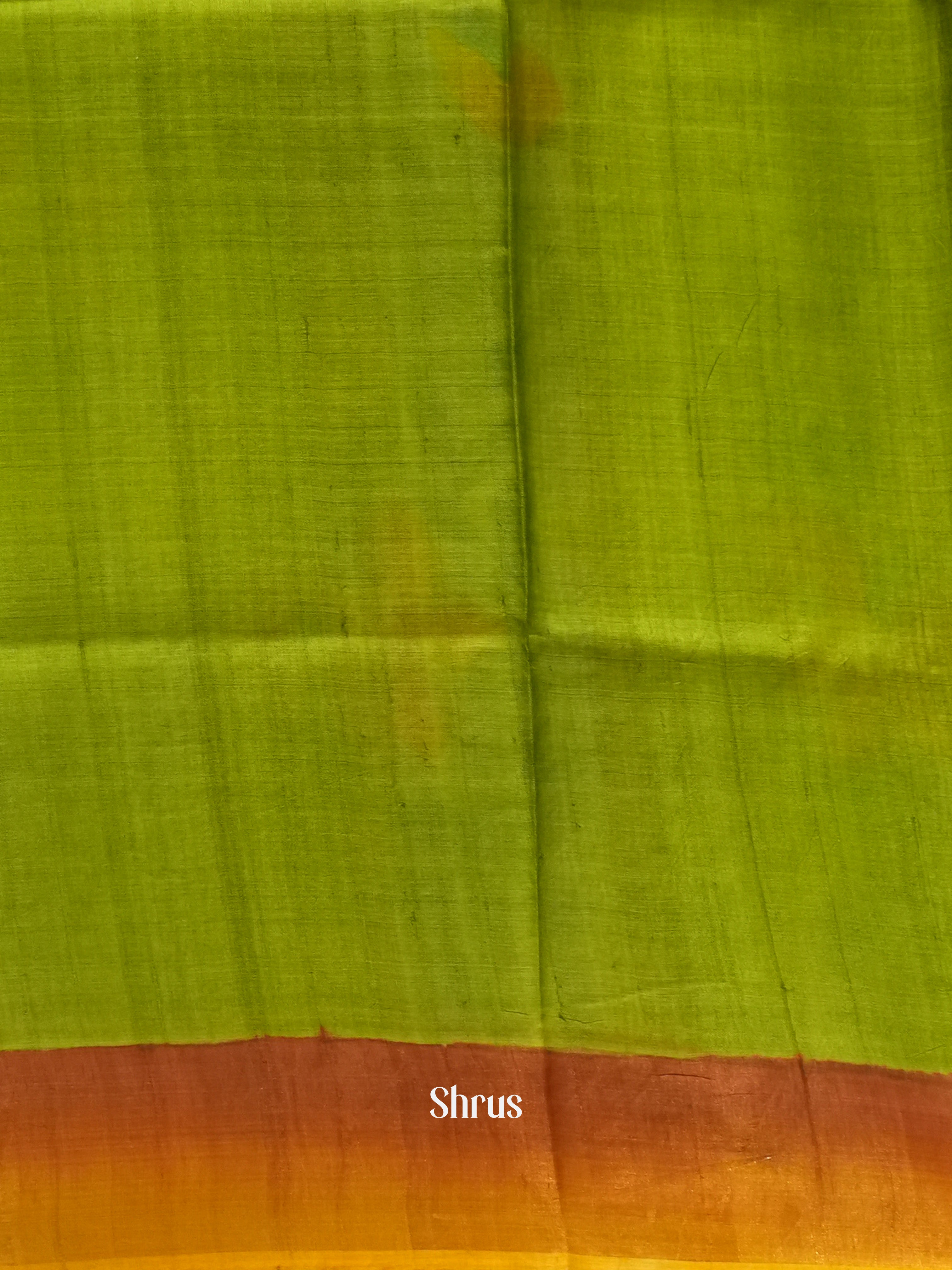 Blue And Green- Tussar Silk Saree