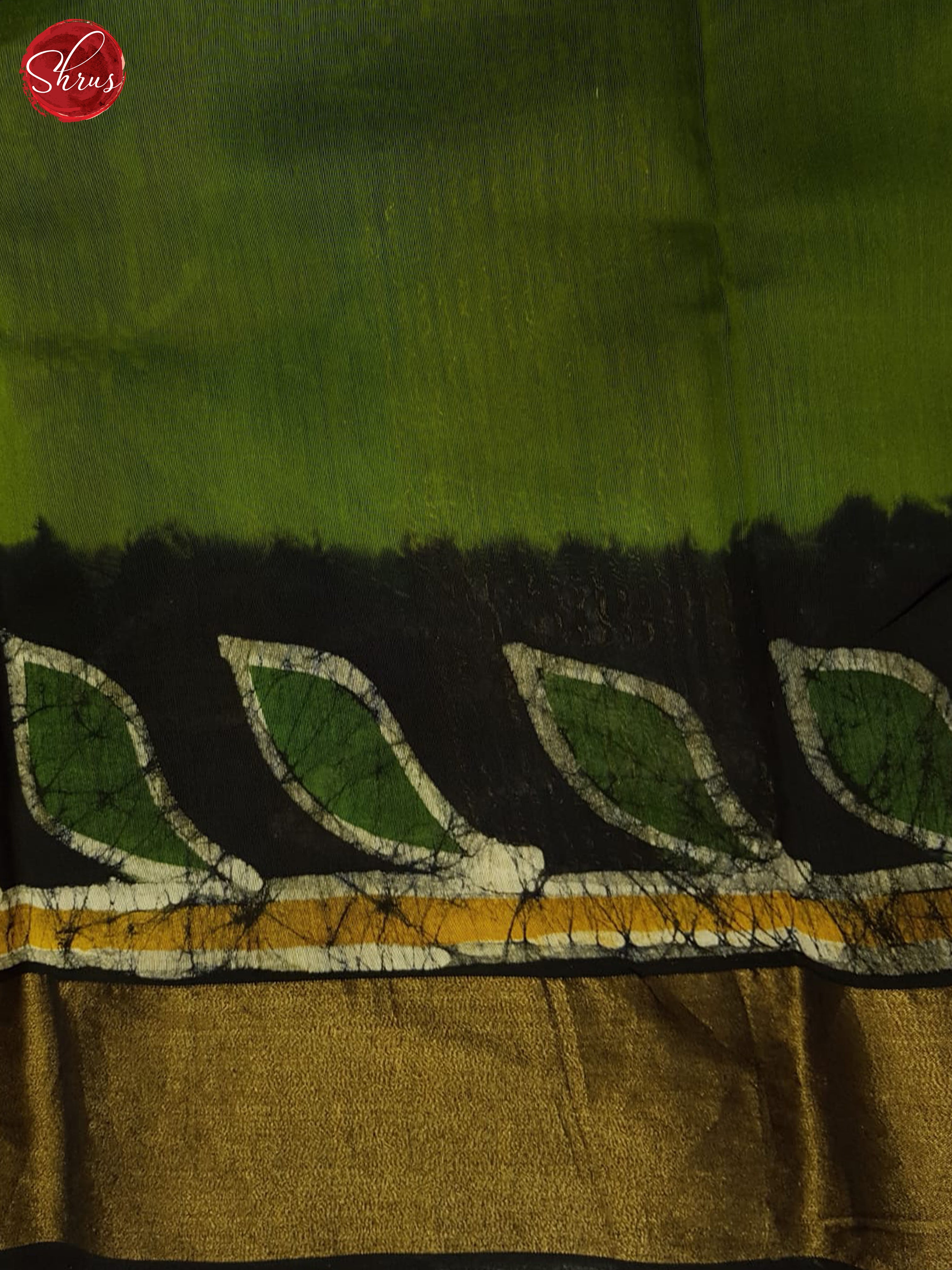 Black And Green - Moonga Silk Saree - Shop on ShrusEternity.com