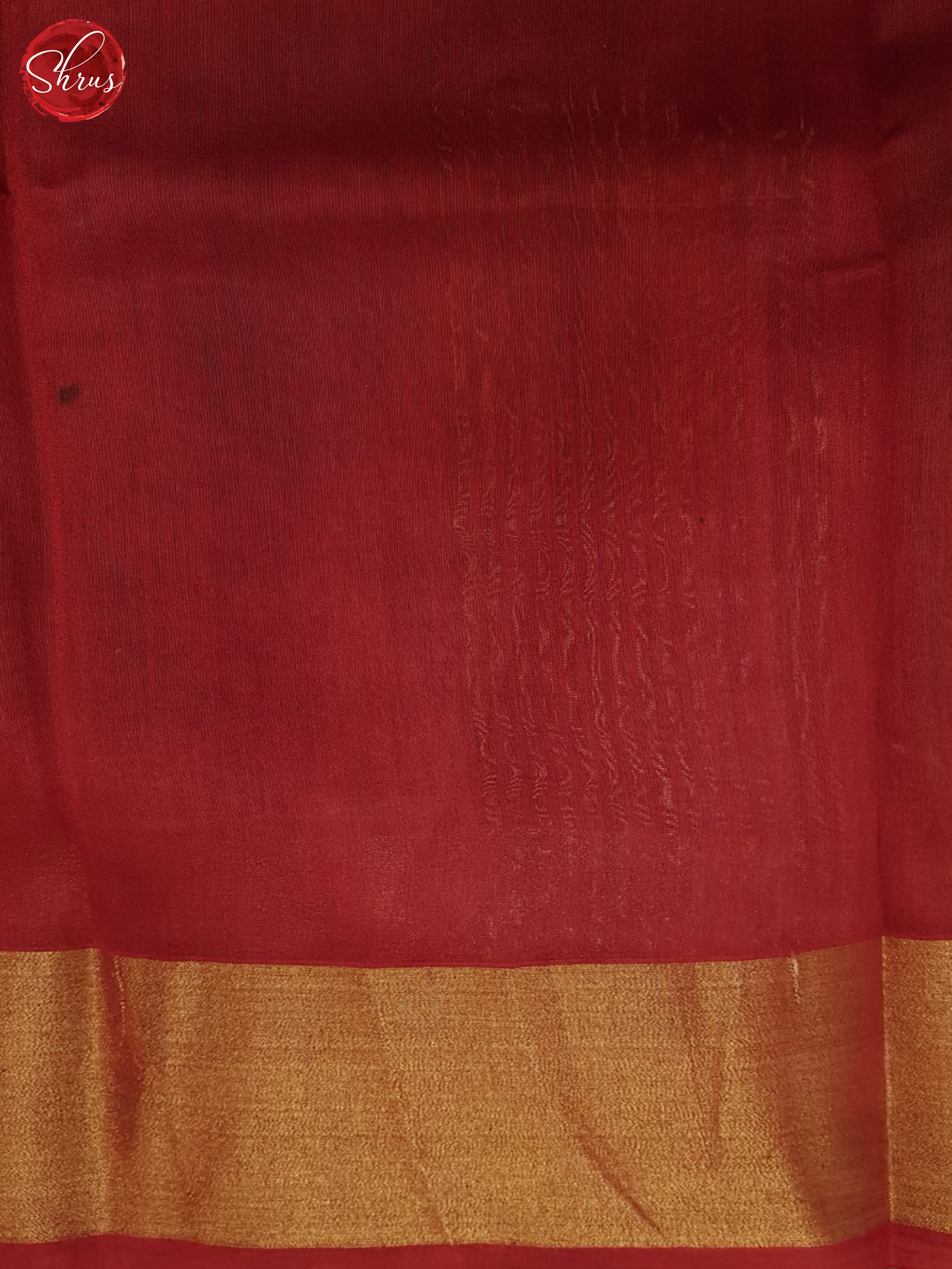 Grey And Red- Moonga Silk Saree - Shop on ShrusEternity.com