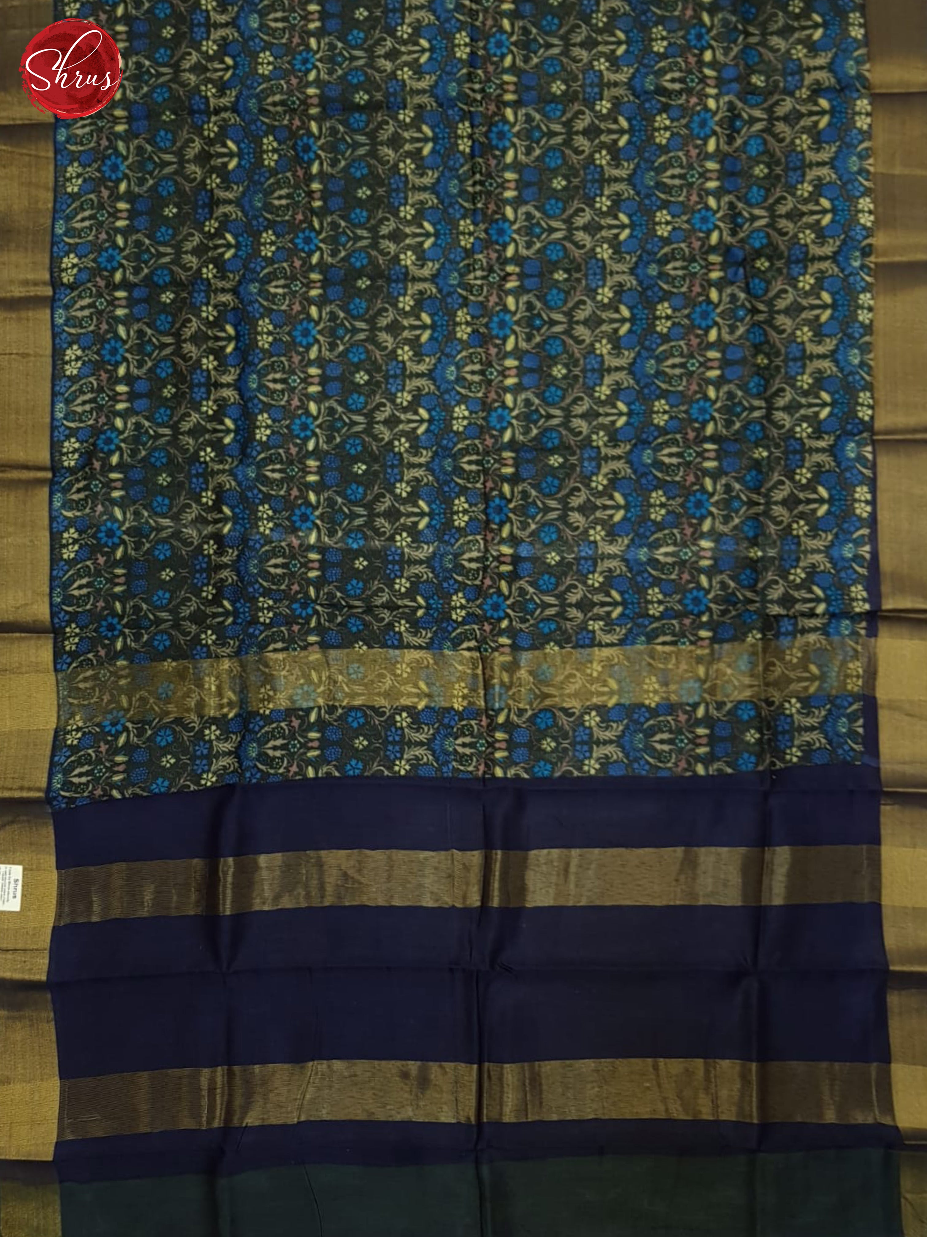 Green & Blue- Moonga Silk Saree - Shop on ShrusEternity.com
