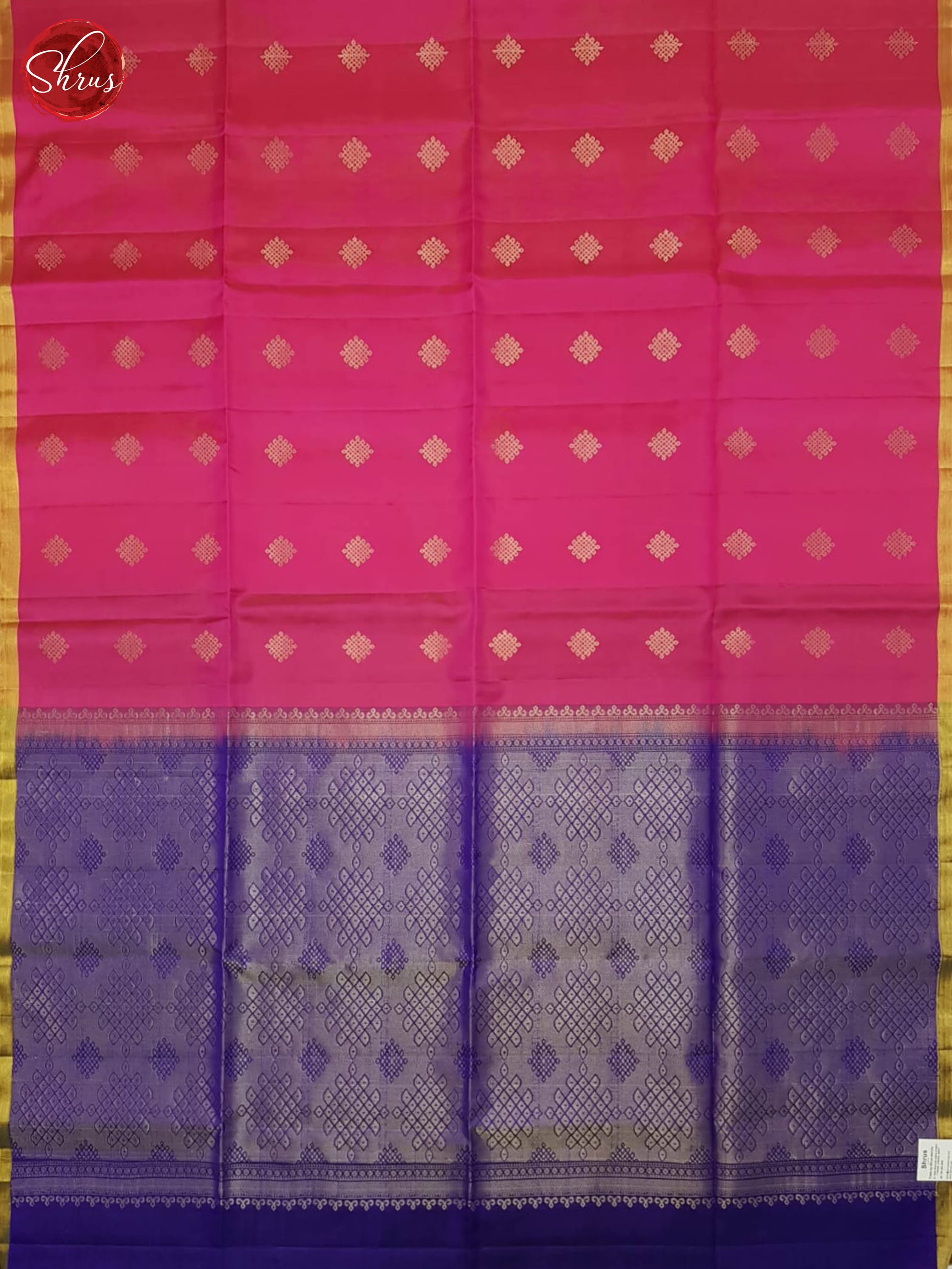 Pink And Blue- Soft silk Saree - Shop on ShrusEternity.com