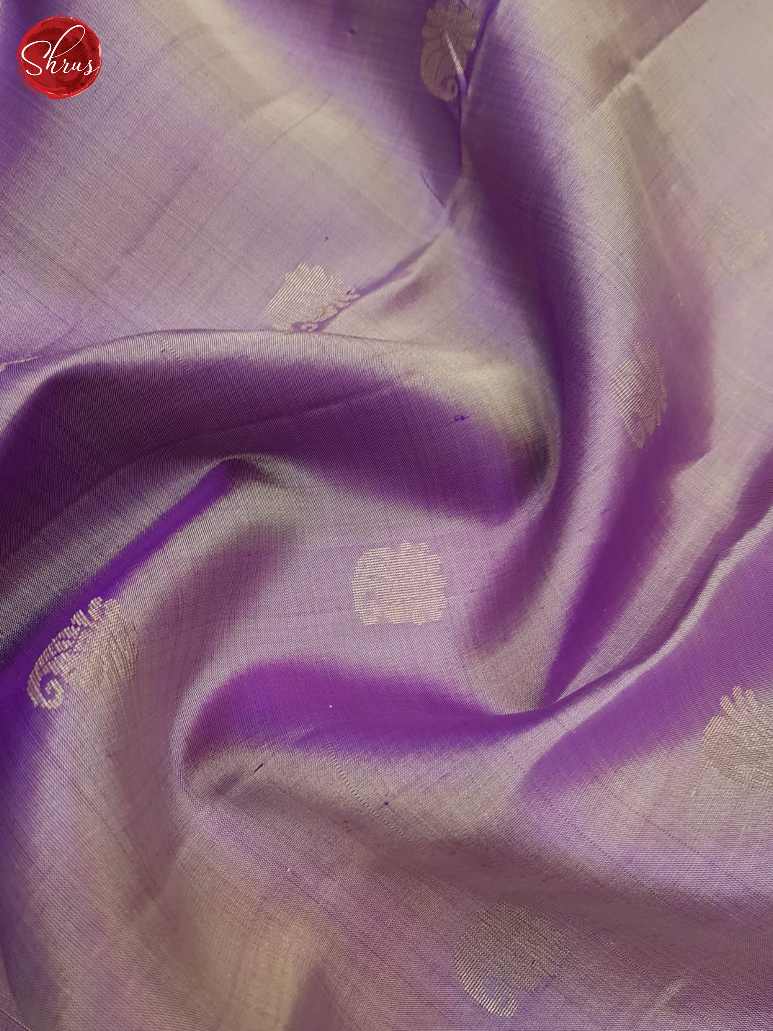 Lavender And Blue- Soft Silk Saree - Shop on ShrusEternity.com