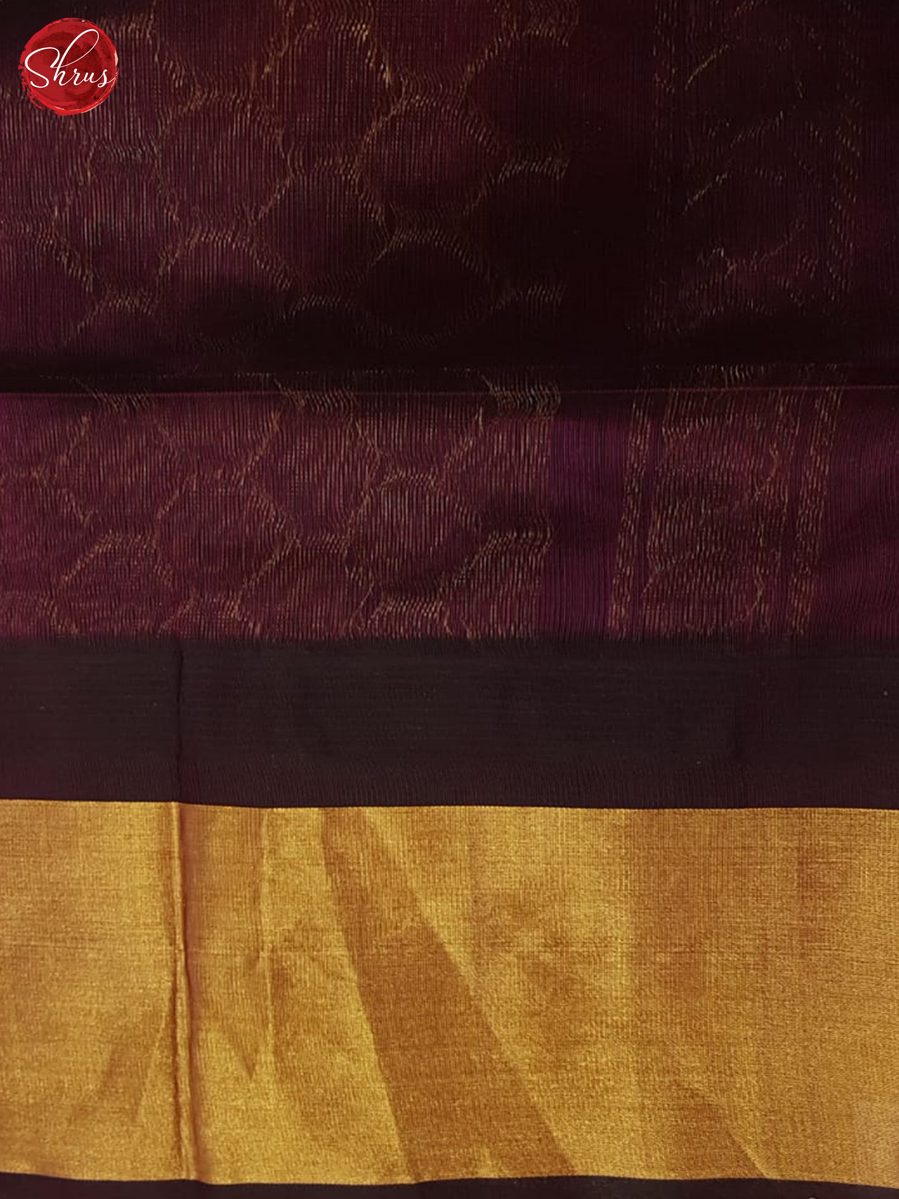 Cream And Wine- Silk cotton Saree - Shop on ShrusEternity.com