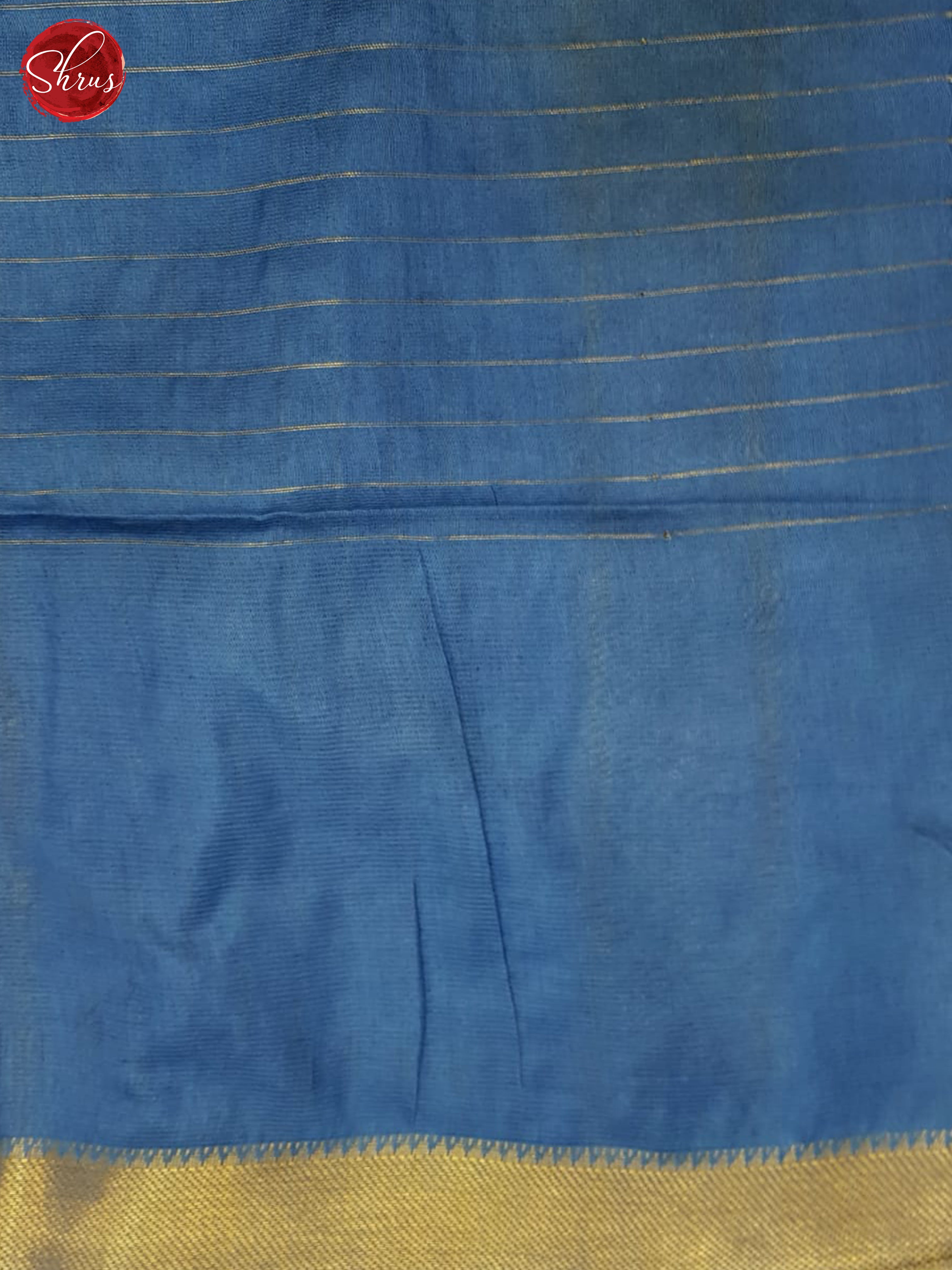 Navy Blue & Light Blue - Shibori Saree - Shop on ShrusEternity.com