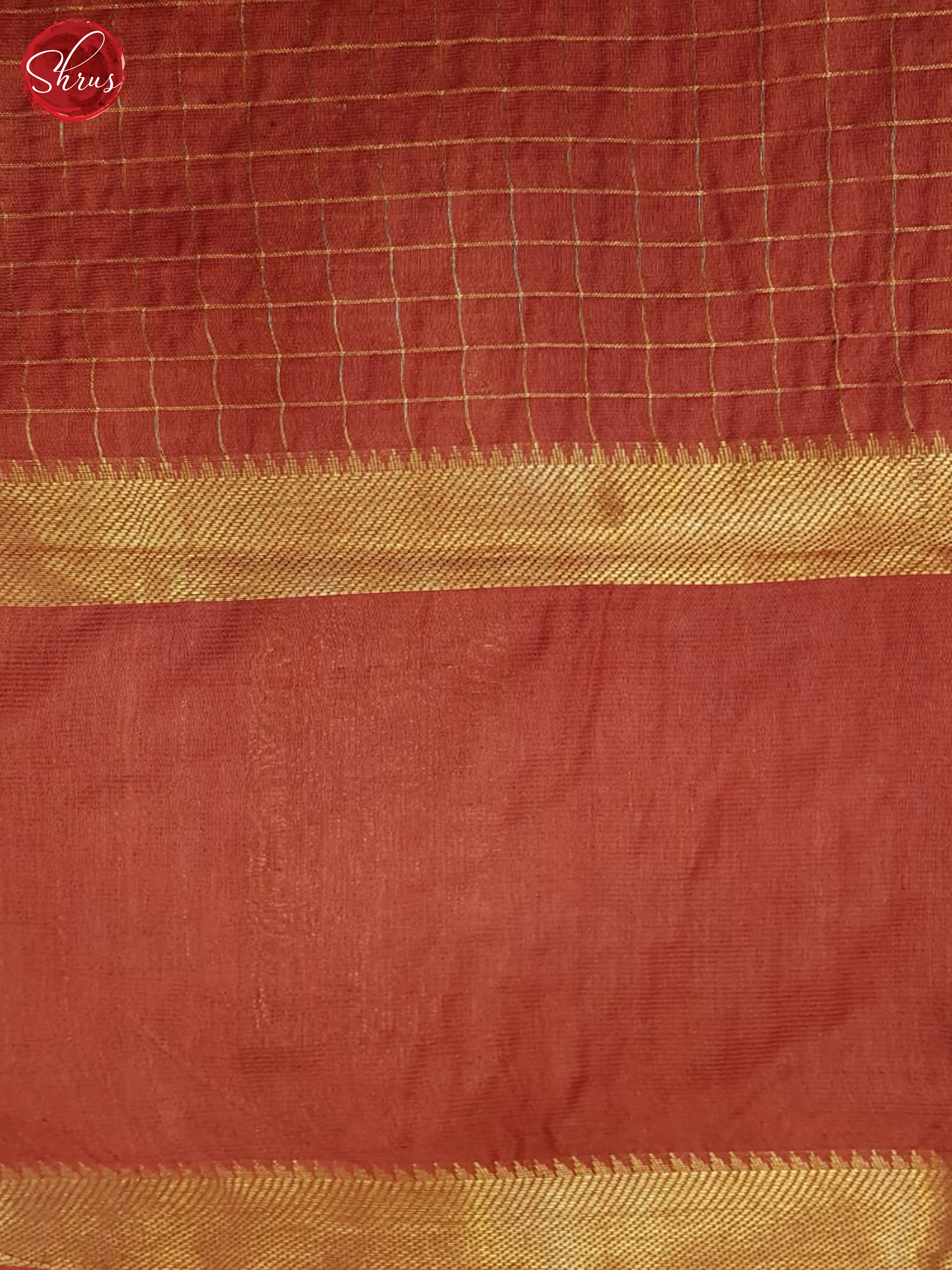 Brown And Red- Shibori Saree - Shop on ShrusEternity.com