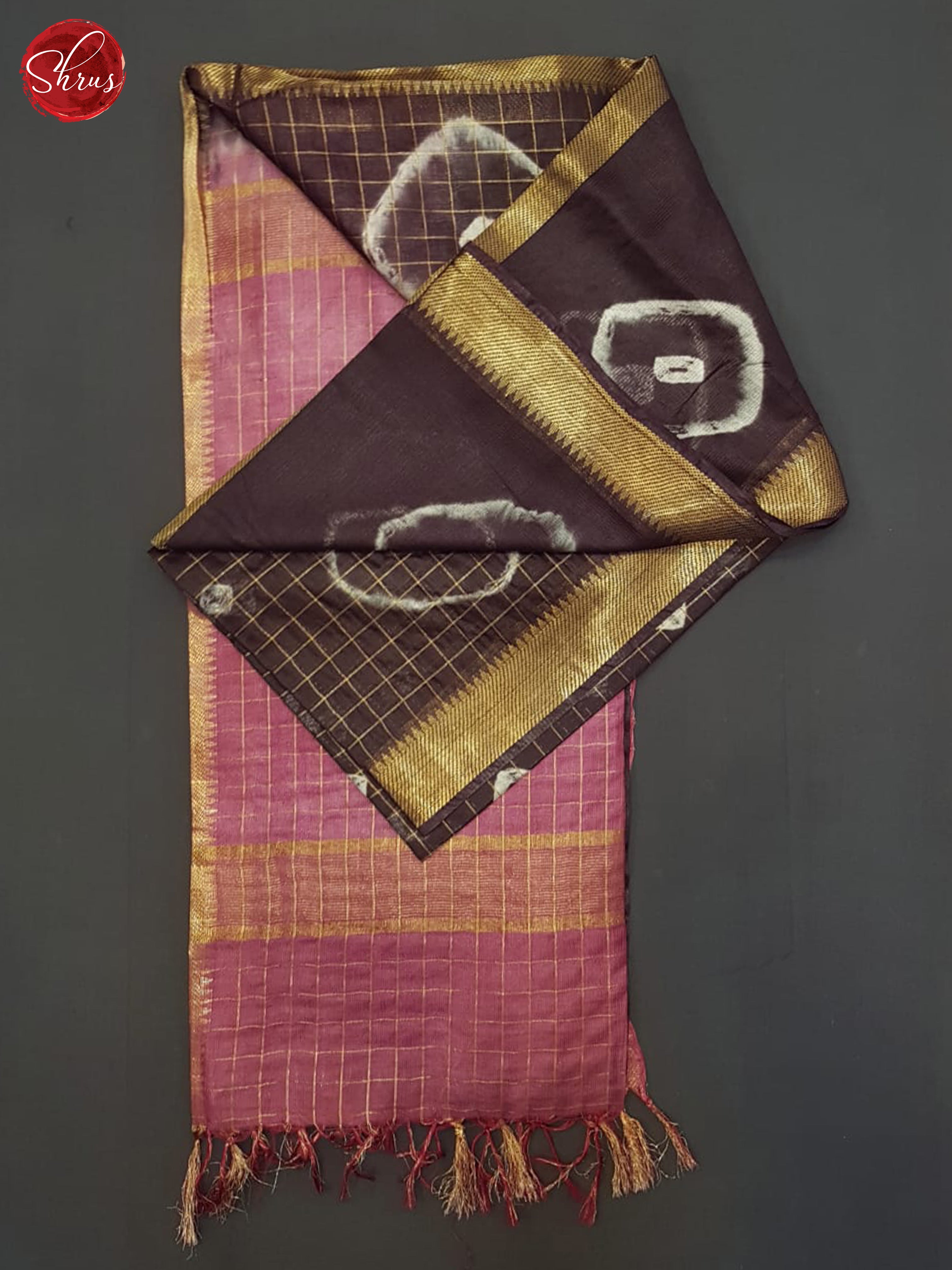 Deep Wine And Maroon- Shibori Saree - Shop on ShrusEternity.com