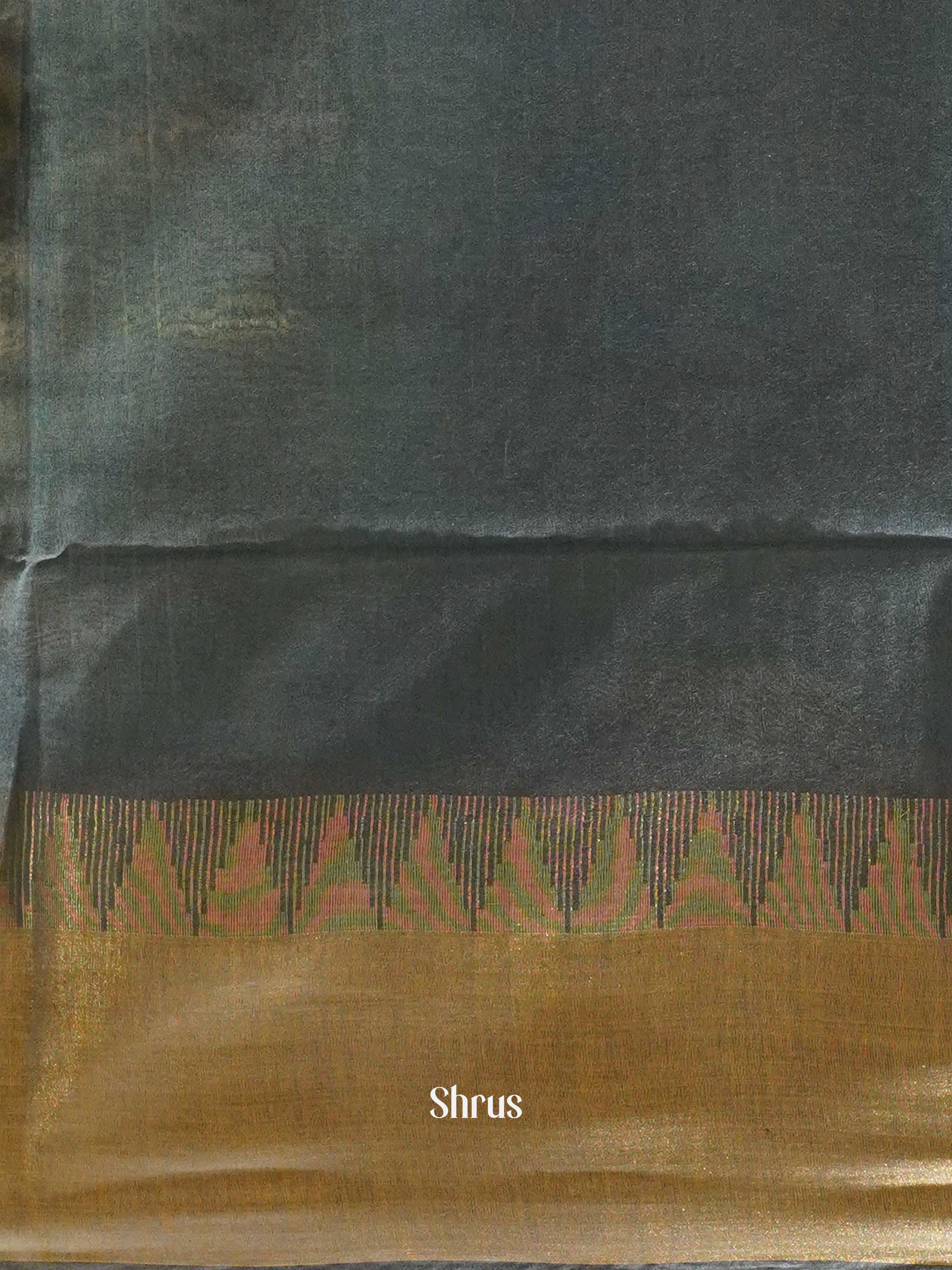 Black And Grey- Shibori Saree