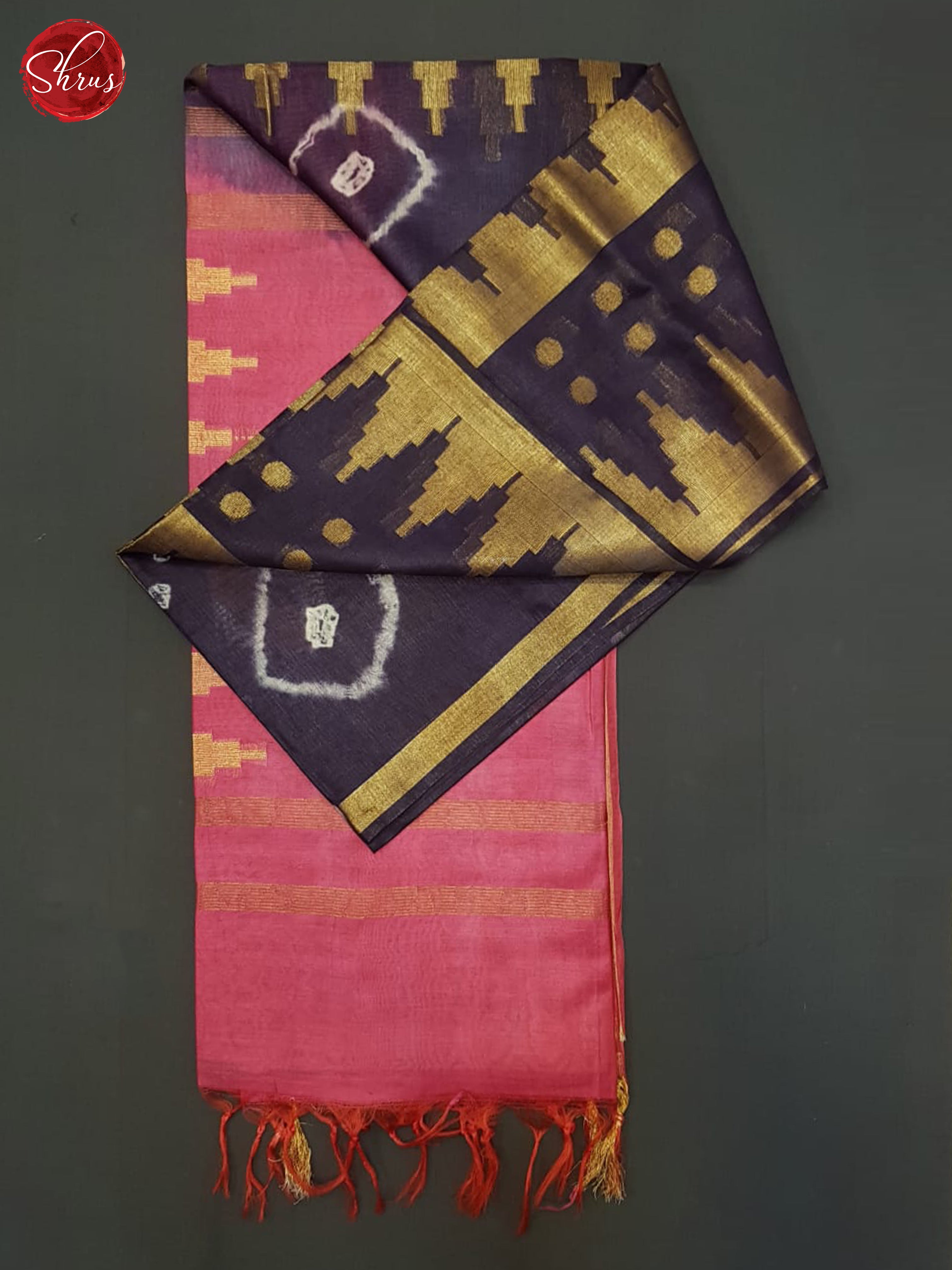 Wine And Pink- Shibori Saree - Shop on ShrusEternity.com