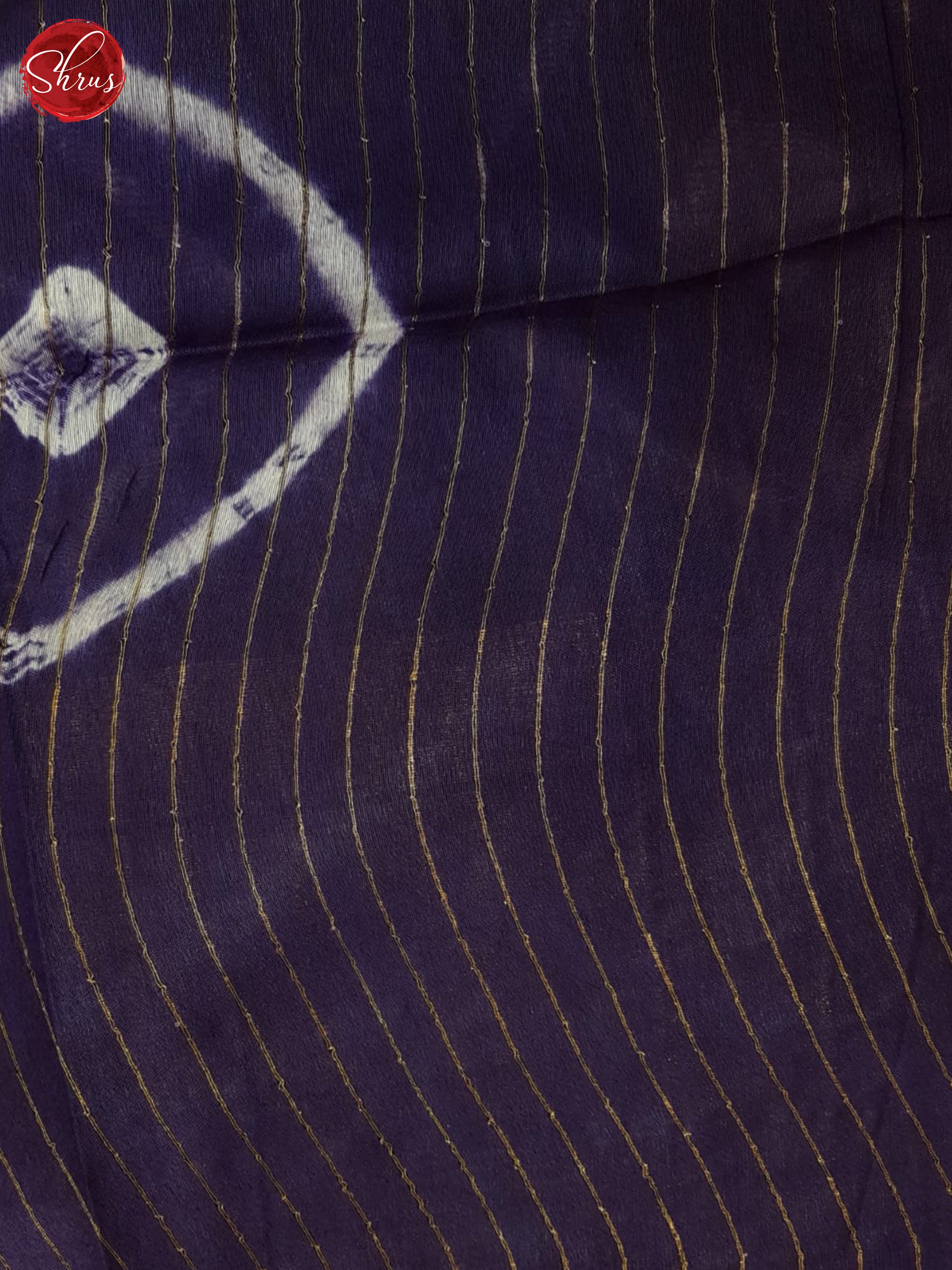 Cream And Purple- Shibori Saree - Shop on ShrusEternity.com