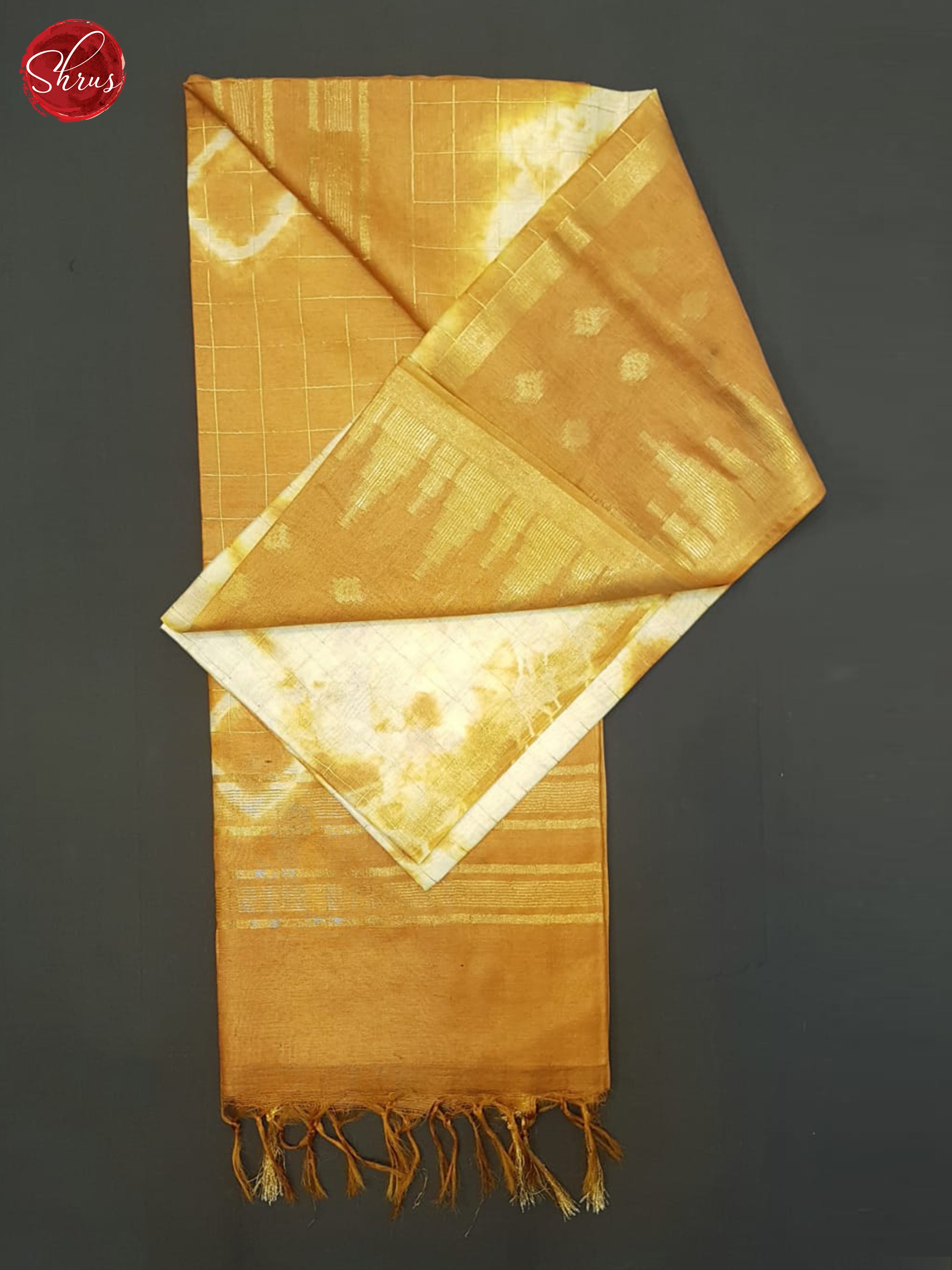 Cream And Honey- shibori saree - Shop on ShrusEternity.com