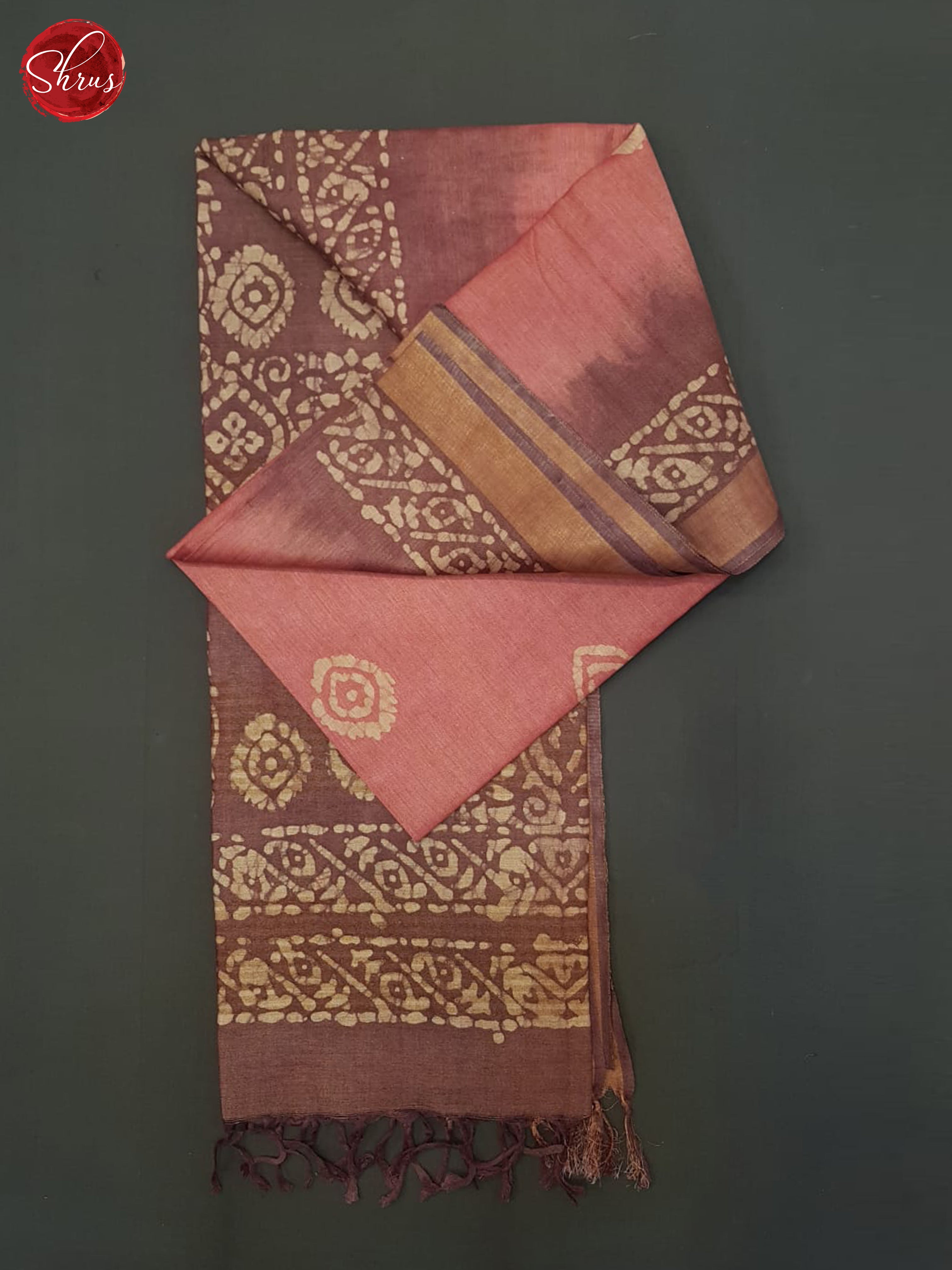 Pink And Dusty Wine- Bhatik Saree - Shop on ShrusEternity.com