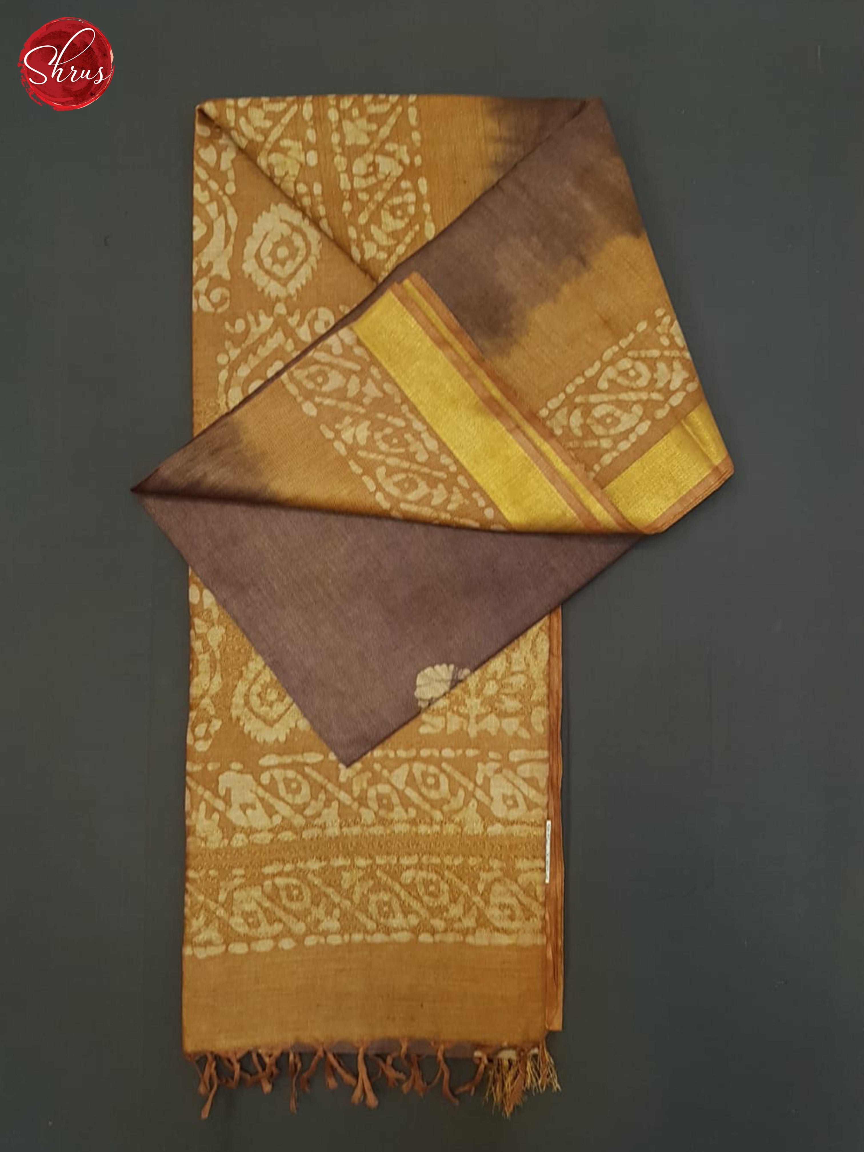 Brown And Mustard- Bhatik Saree - Shop on ShrusEternity.com