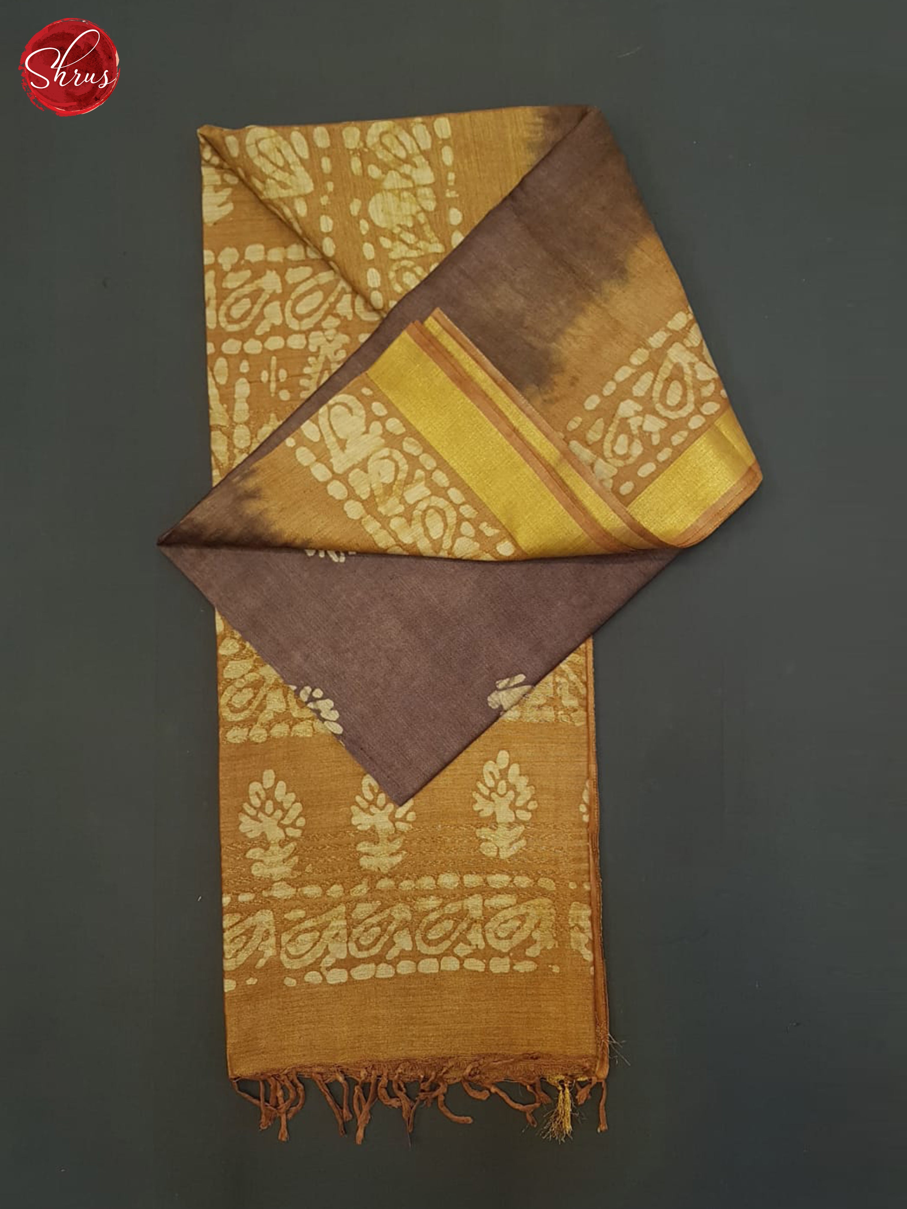 Brown And Mustard- Bhatik saree - Shop on ShrusEternity.com