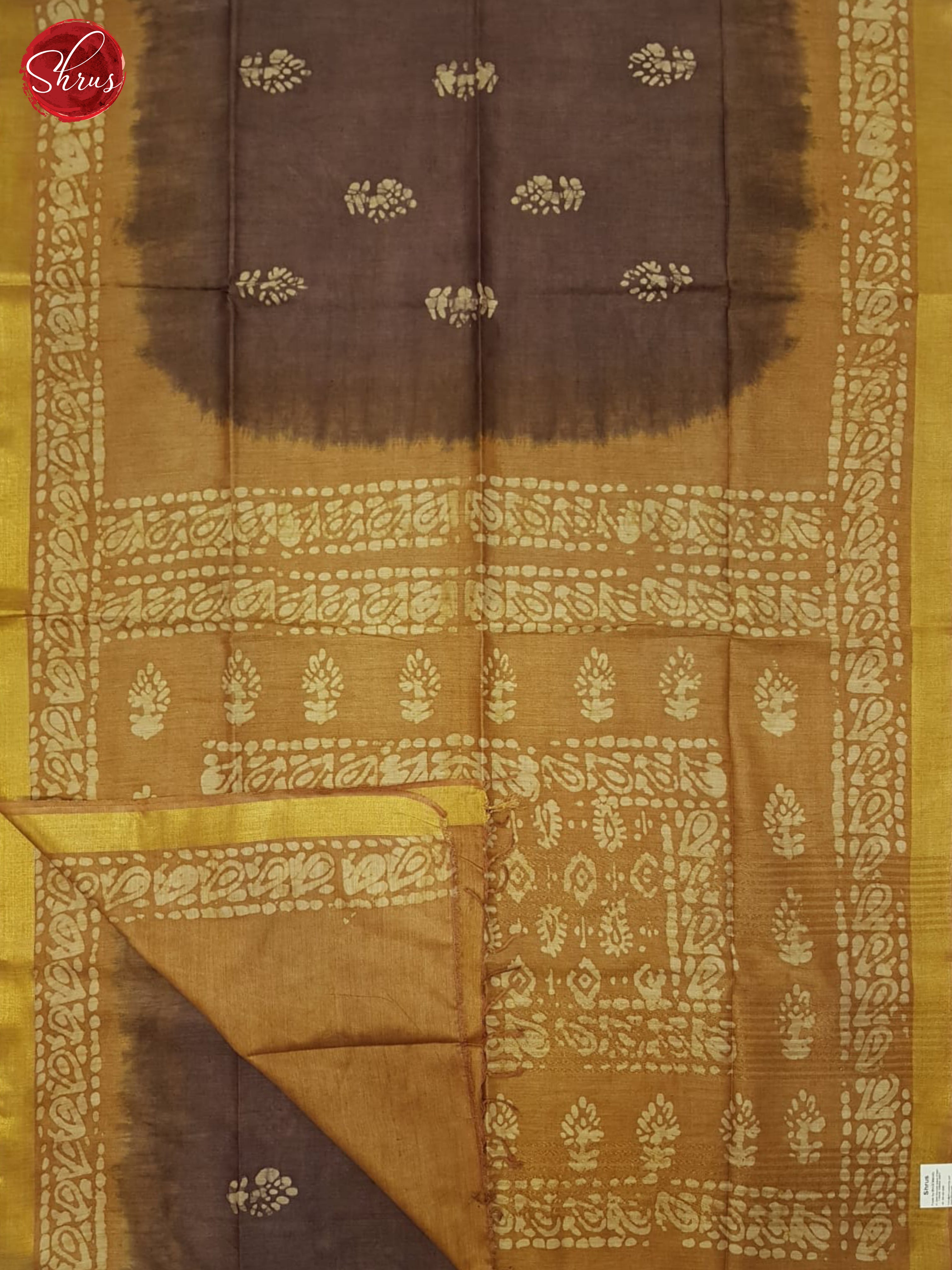 Brown And Mustard- Bhatik saree - Shop on ShrusEternity.com