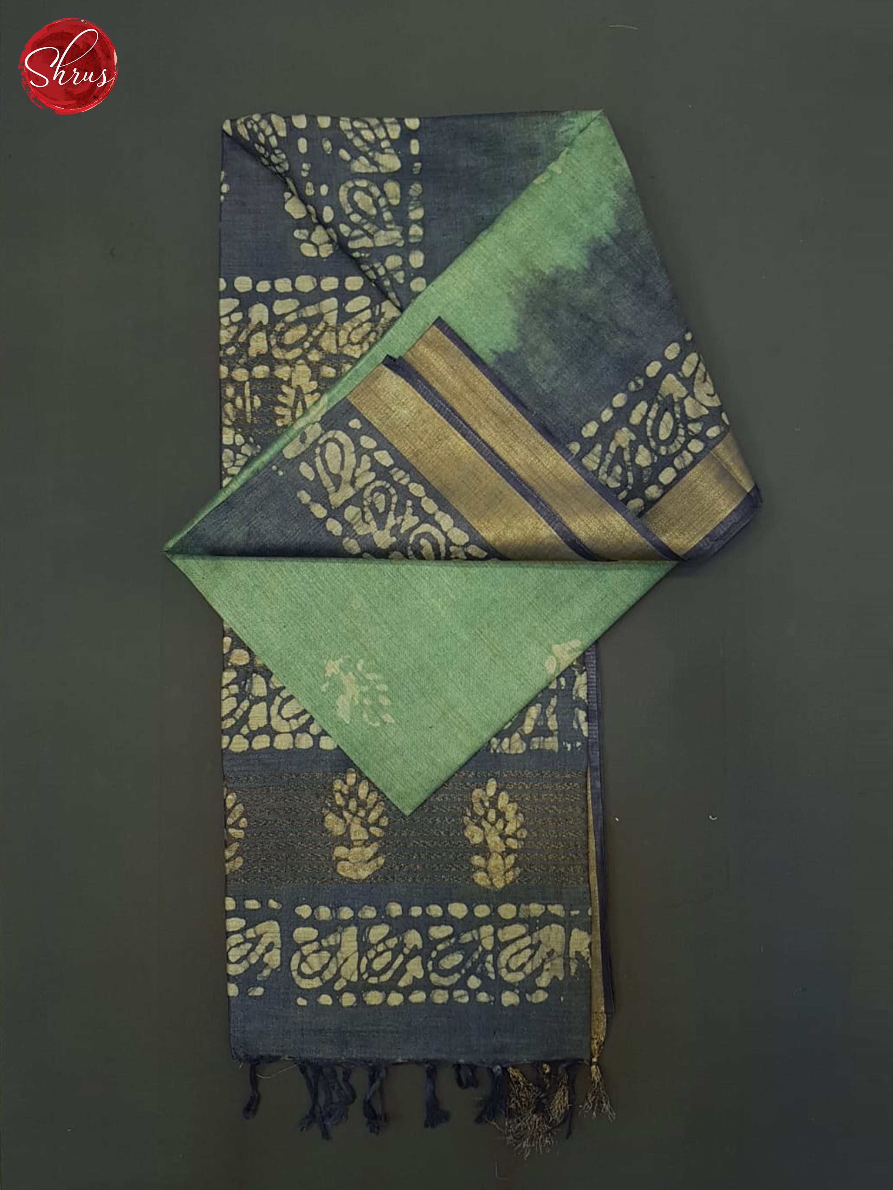 Green And Blue- Bhatik Saree - Shop on ShrusEternity.com