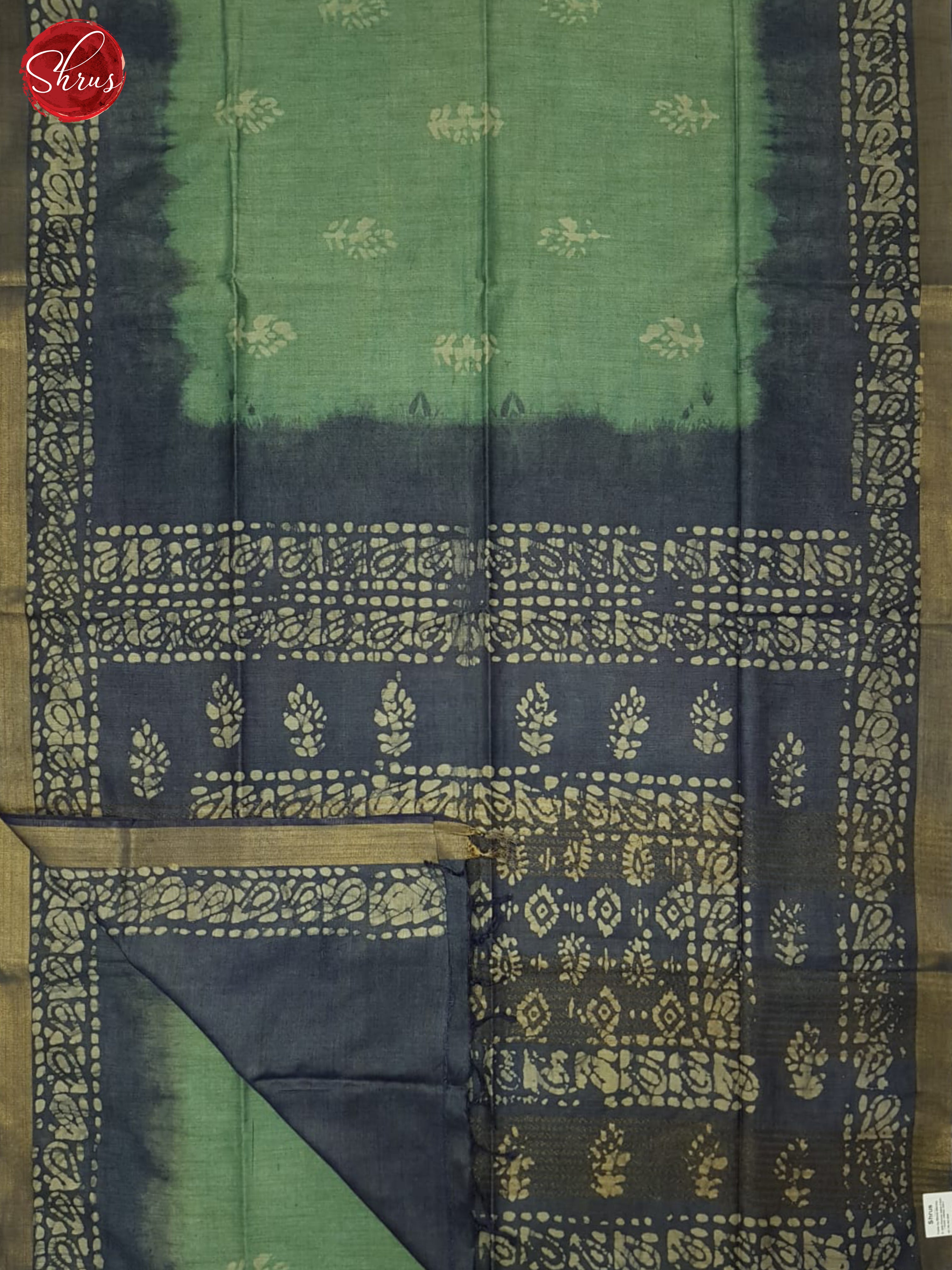 Green And Blue- Bhatik Saree - Shop on ShrusEternity.com