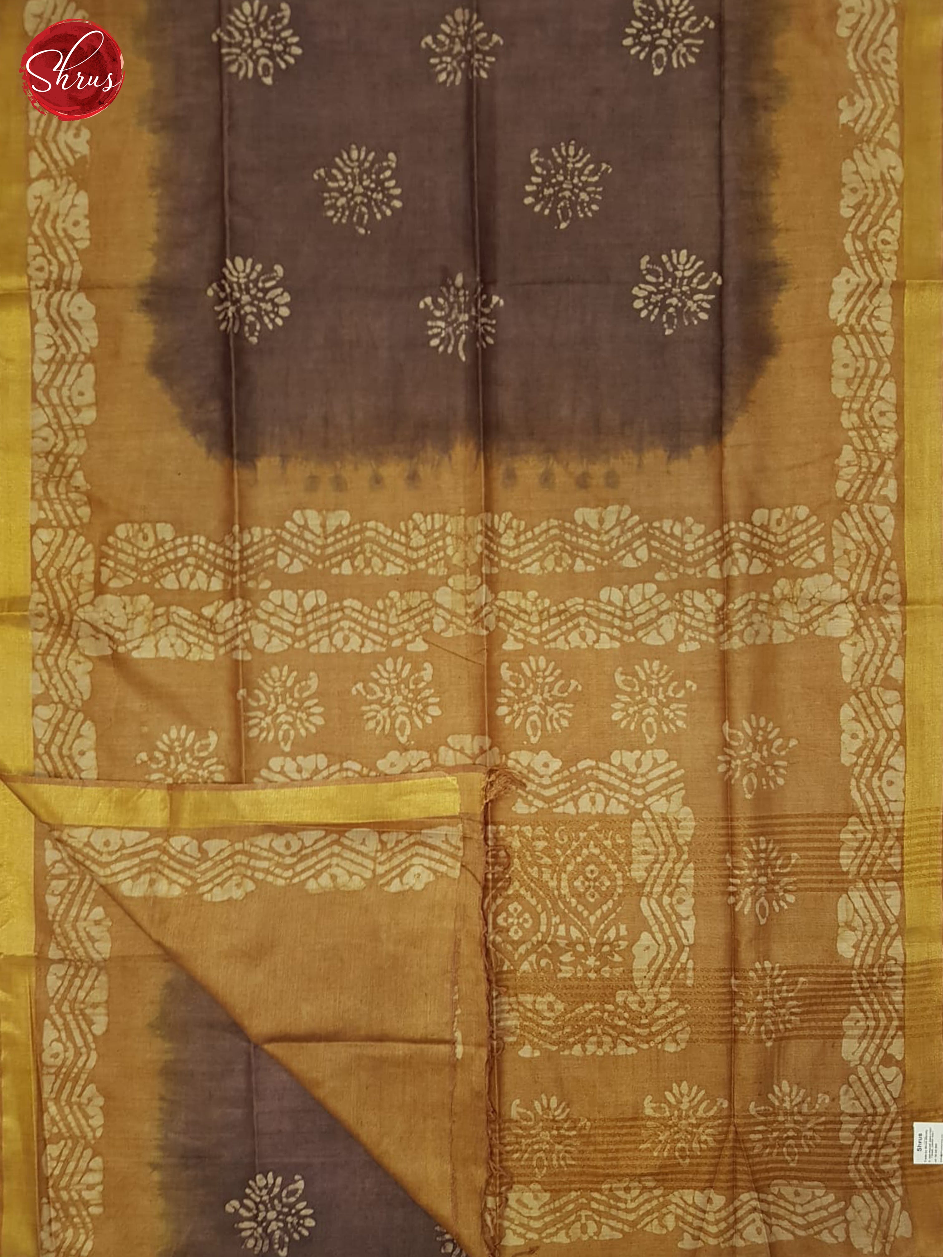 Brown And Mustard- Bhatik Saree - Shop on ShrusEternity.com