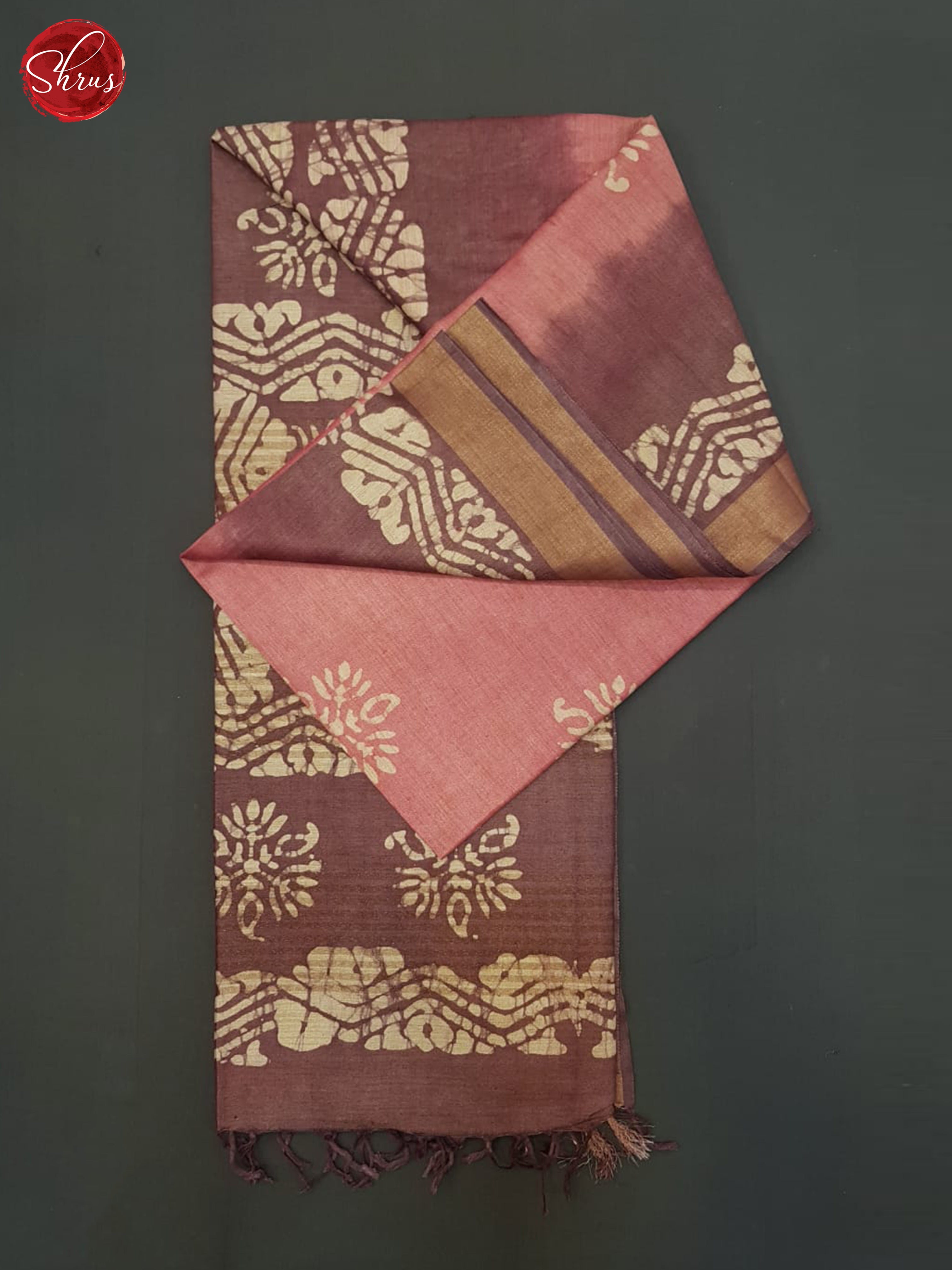 Pink And Dusty Wine- Bhatik Saree - Shop on ShrusEternity.com