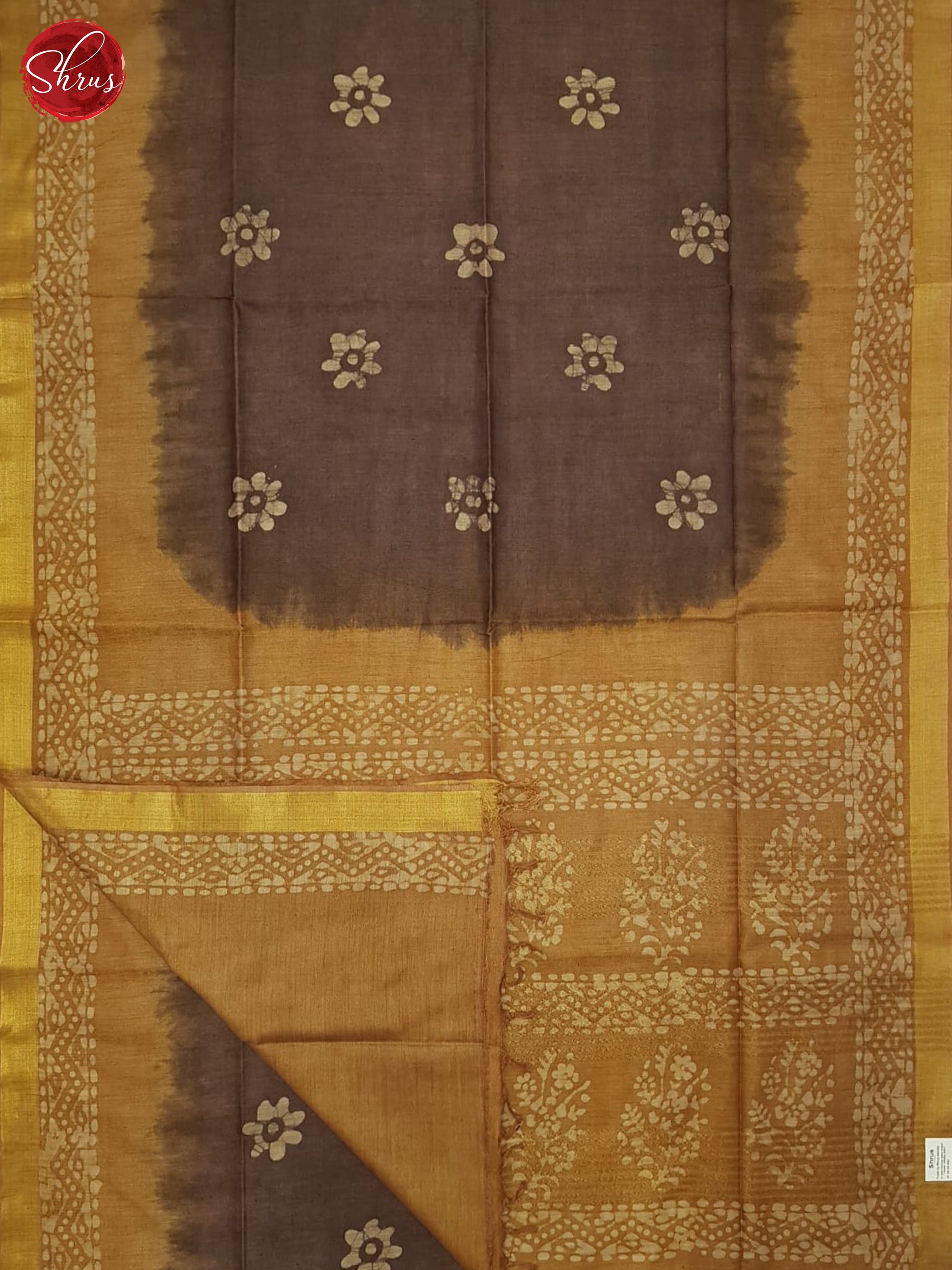 Brown And Mustard- Bhatik Saree - Shop on ShrusEternity.com