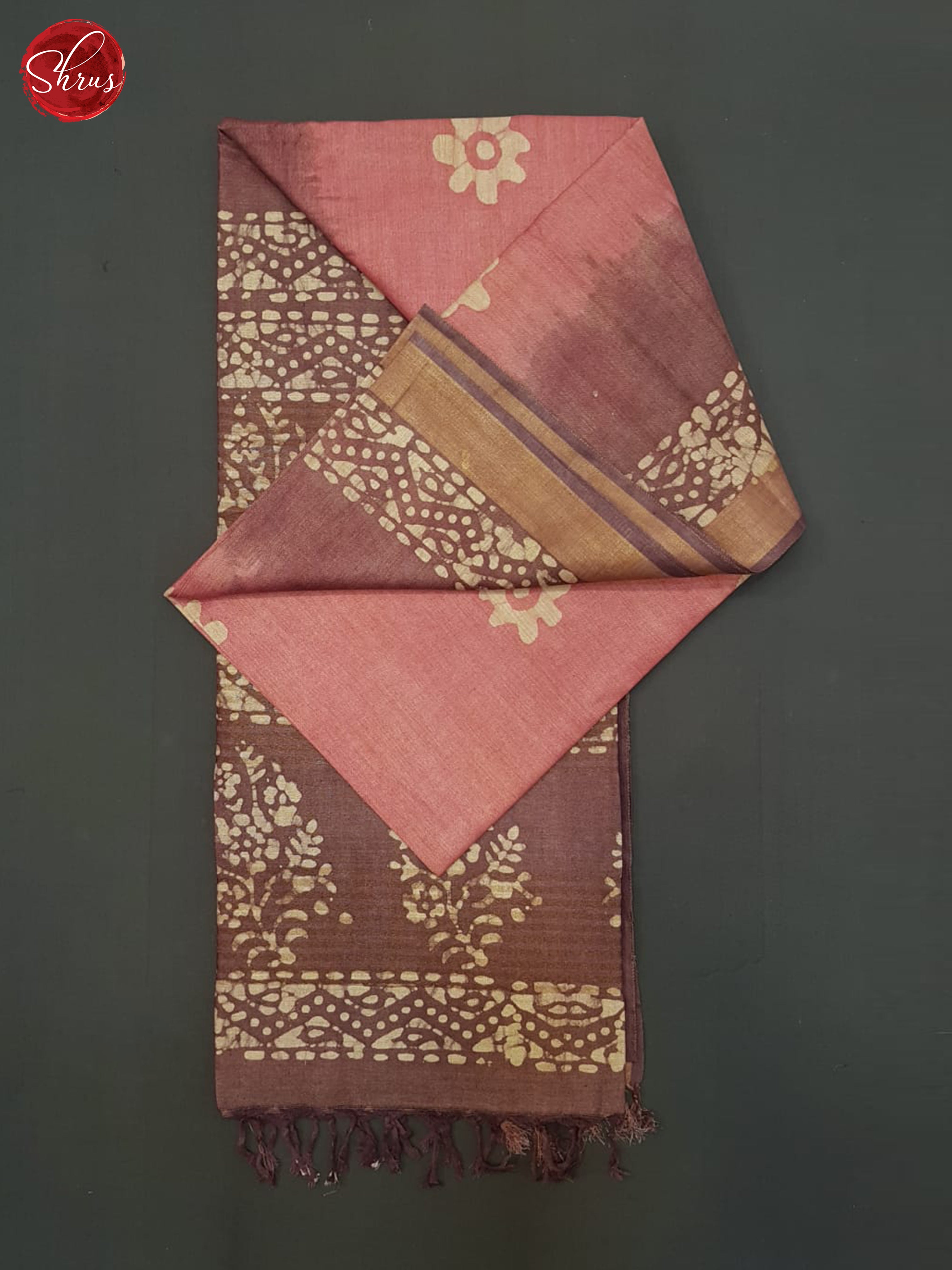 Dusty Pink And Dusty Wine- Bhatik Saree - Shop on ShrusEternity.com