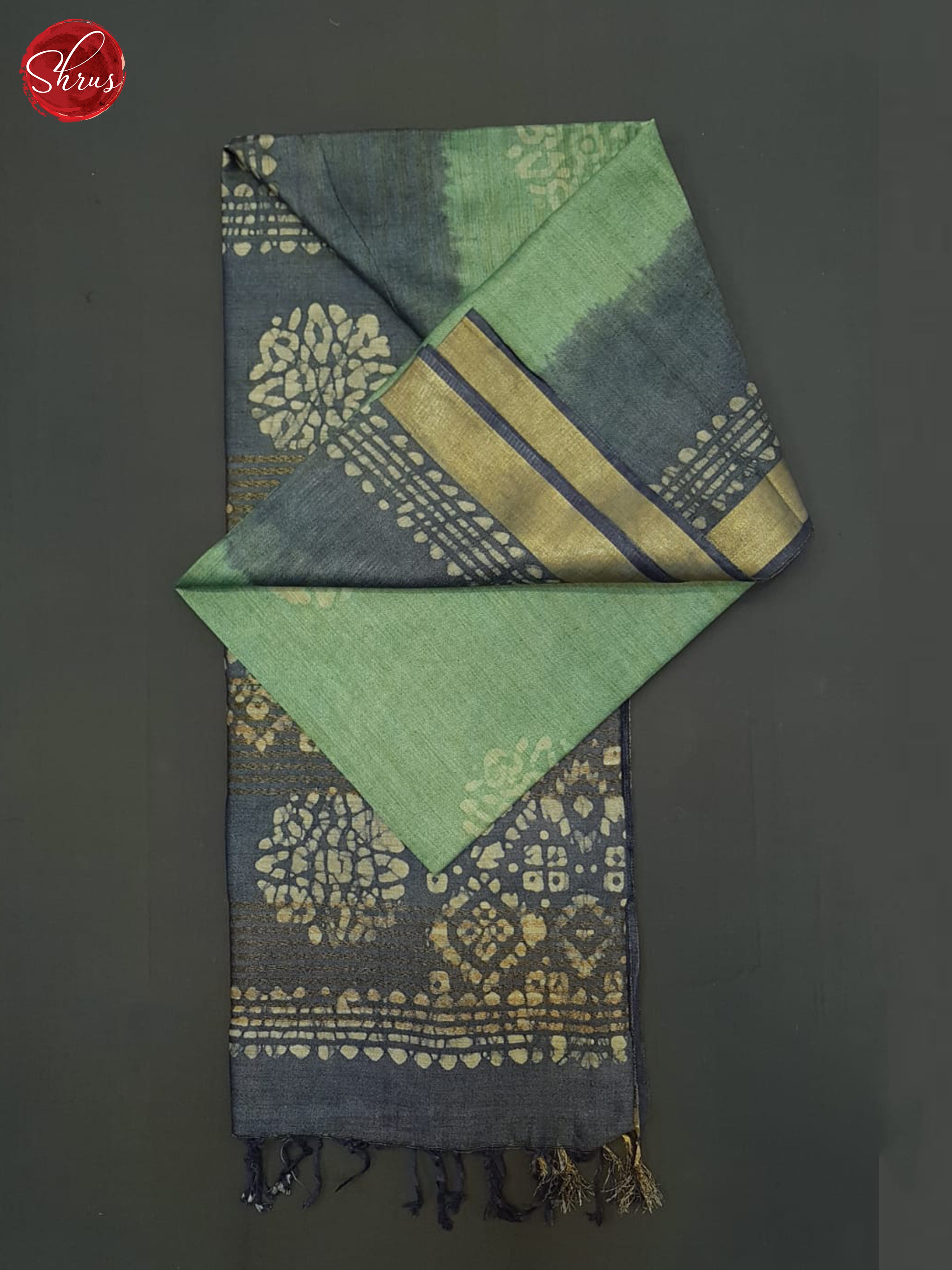 Green And Blue-Bhatik Saree - Shop on ShrusEternity.com